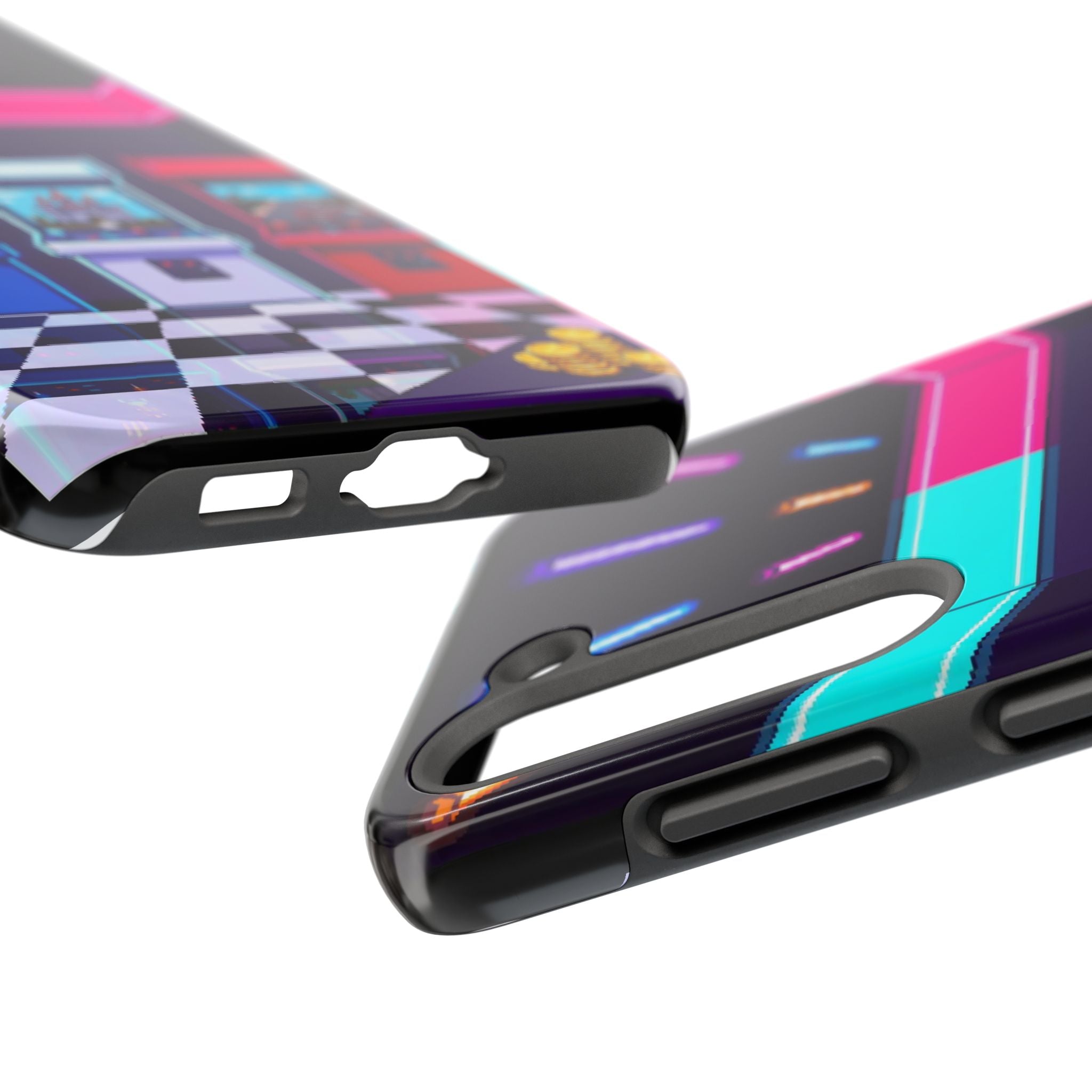 Retro Pixel Arcade Nights — Tough Phone Case