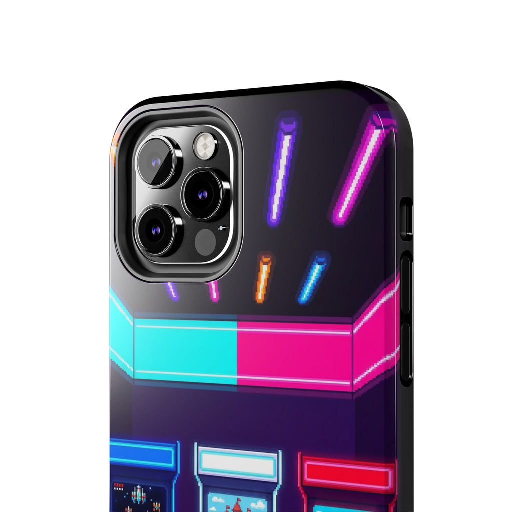 Retro Pixel Arcade Nights — Tough Phone Case