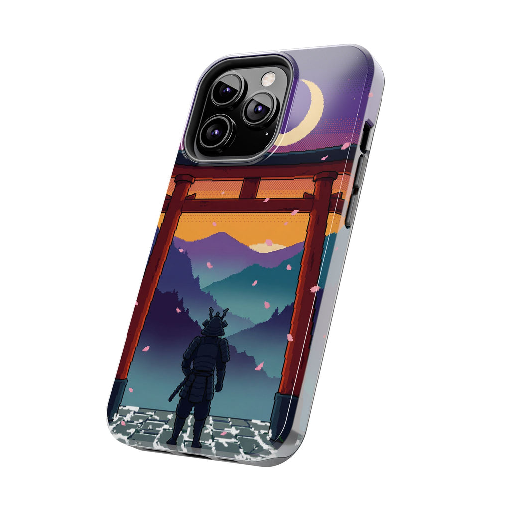 Retro Pixel Lone Samurai — Tough Phone Case