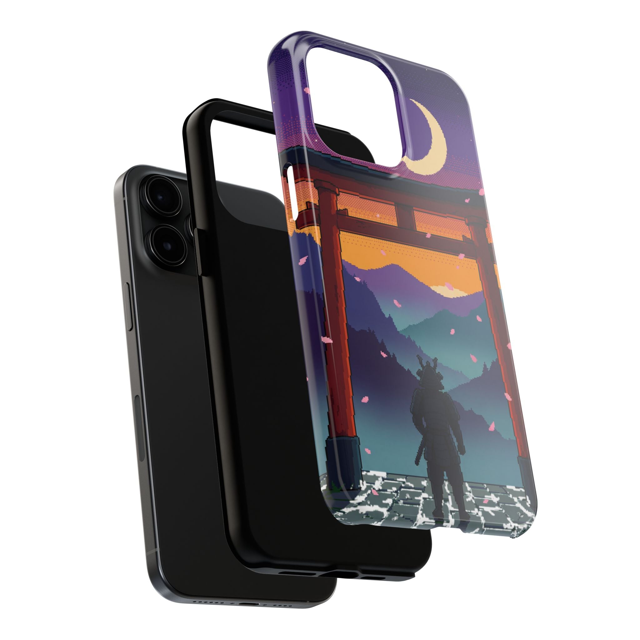 Retro Pixel Lone Samurai — Tough Phone Case