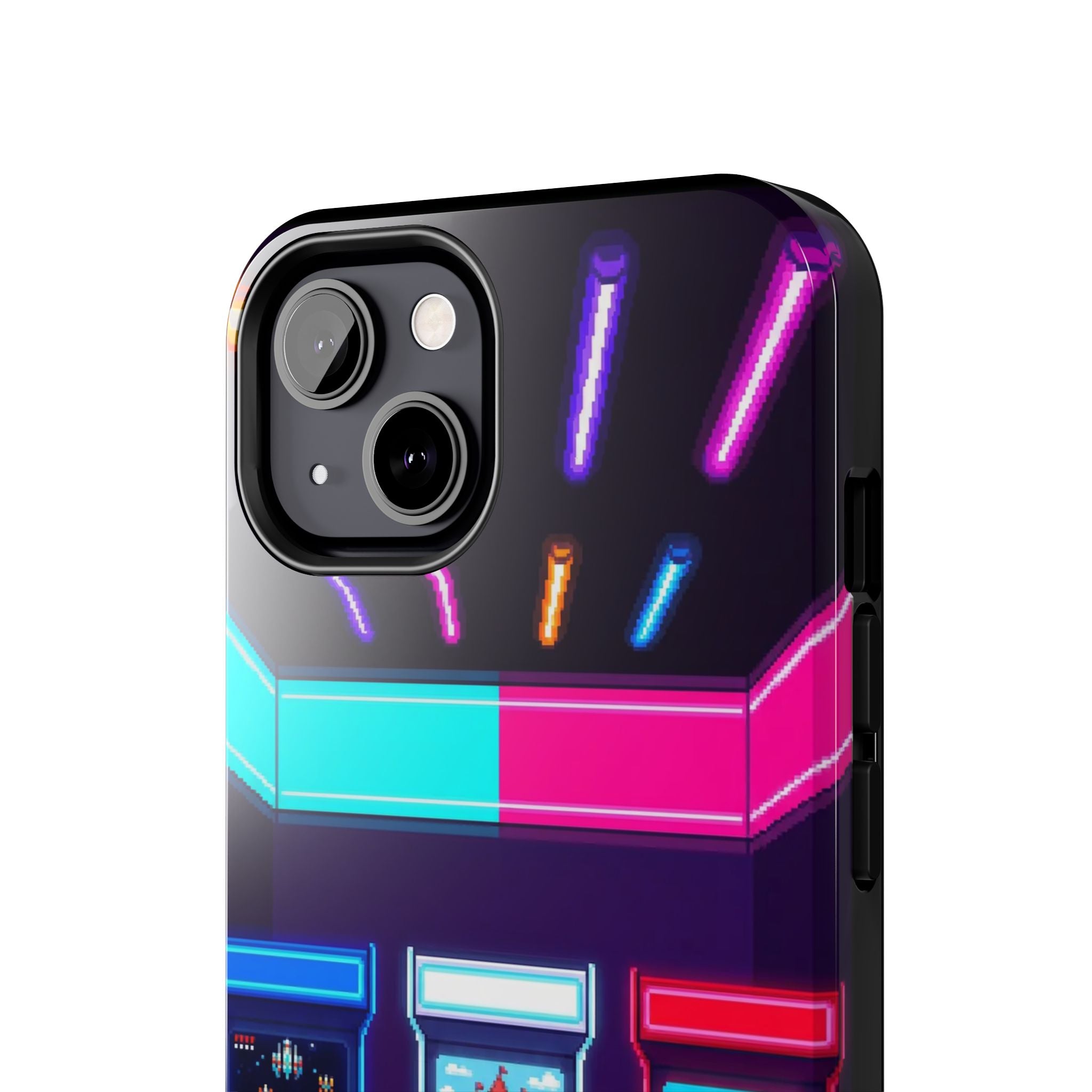 Retro Pixel Arcade Nights — Tough Phone Case