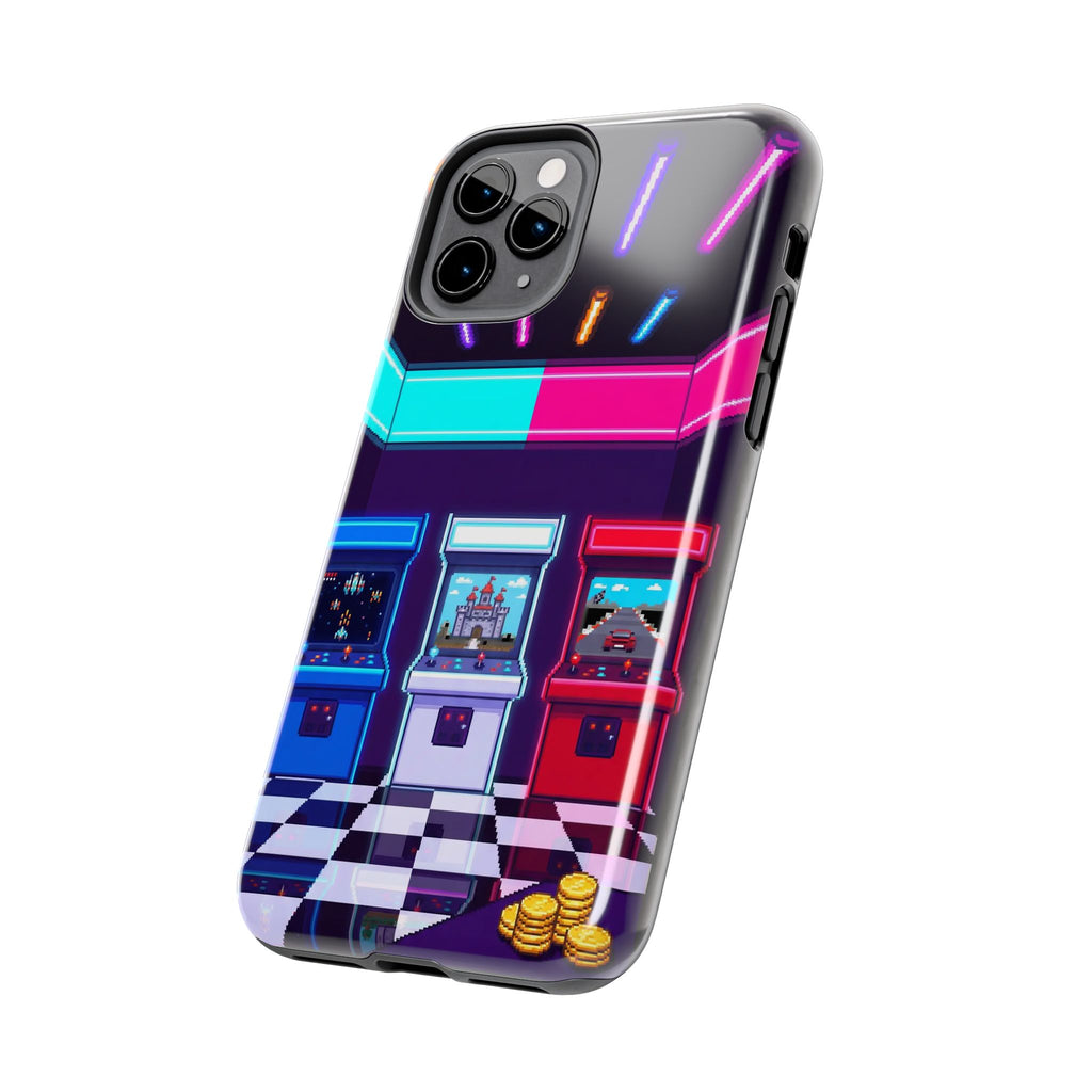 Retro Pixel Arcade Nights — Tough Phone Case