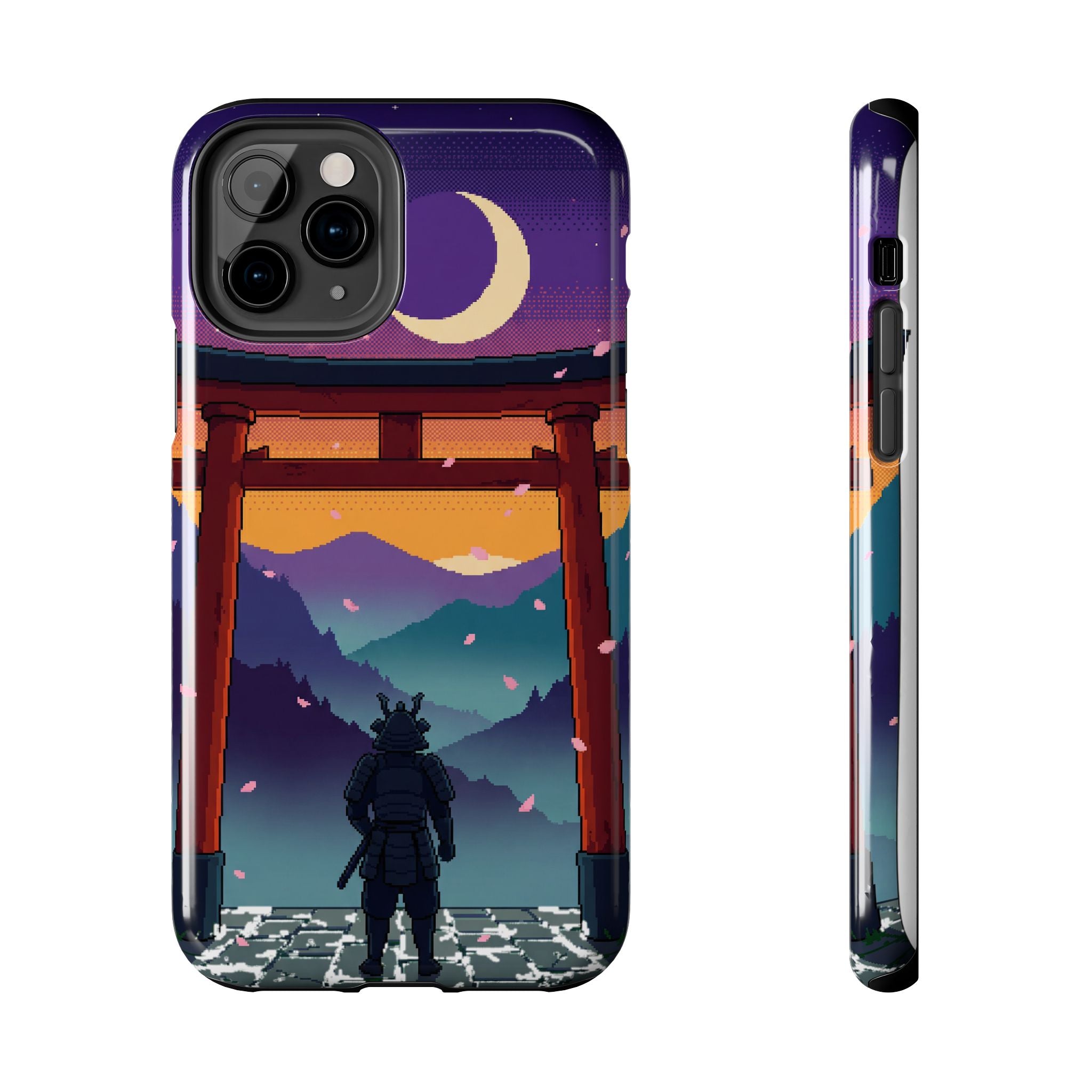 Retro Pixel Lone Samurai — Tough Phone Case