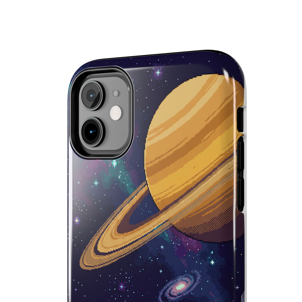 Retro Pixel Astronaut on an Alien World — Tough Phone Case