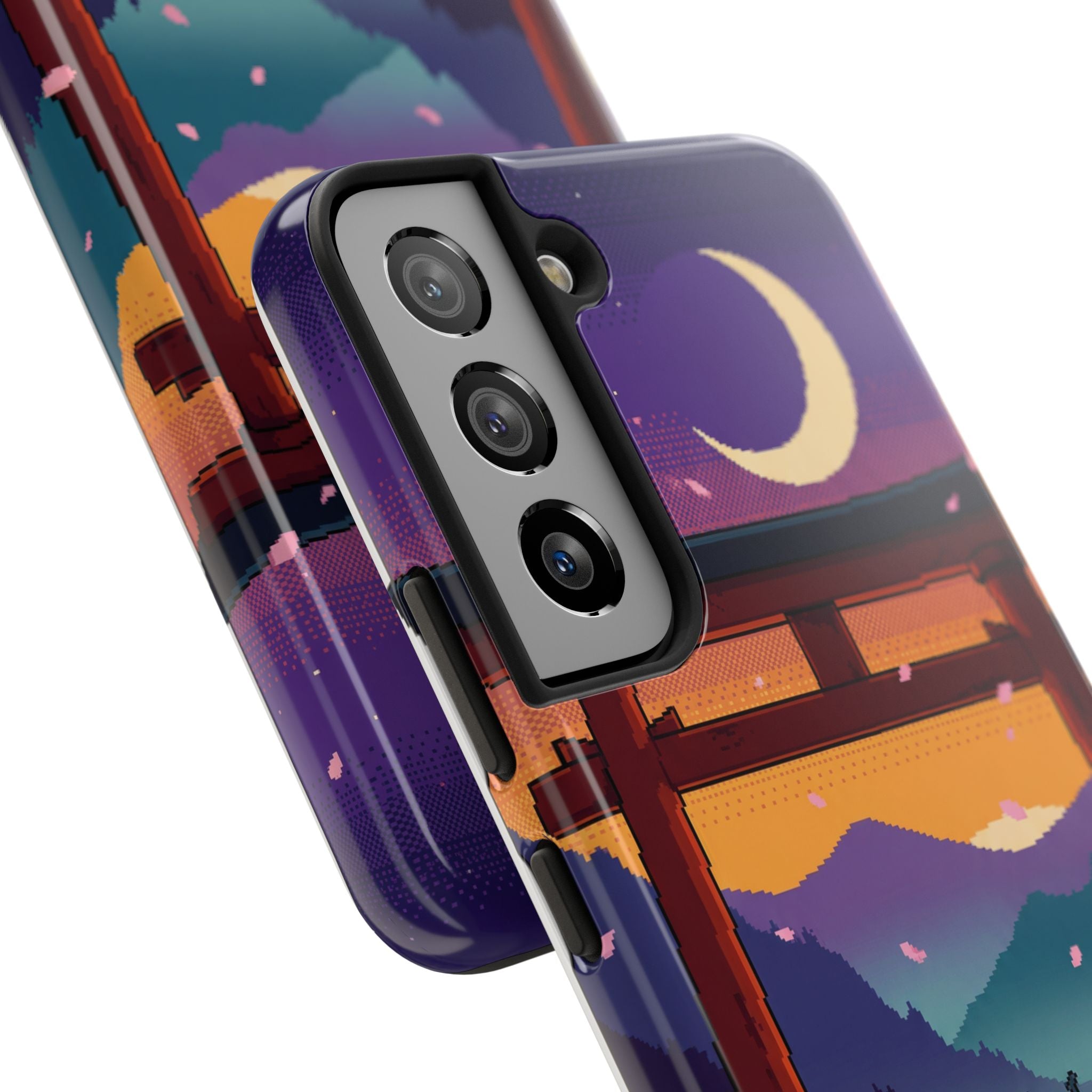 Retro Pixel Lone Samurai — Tough Phone Case