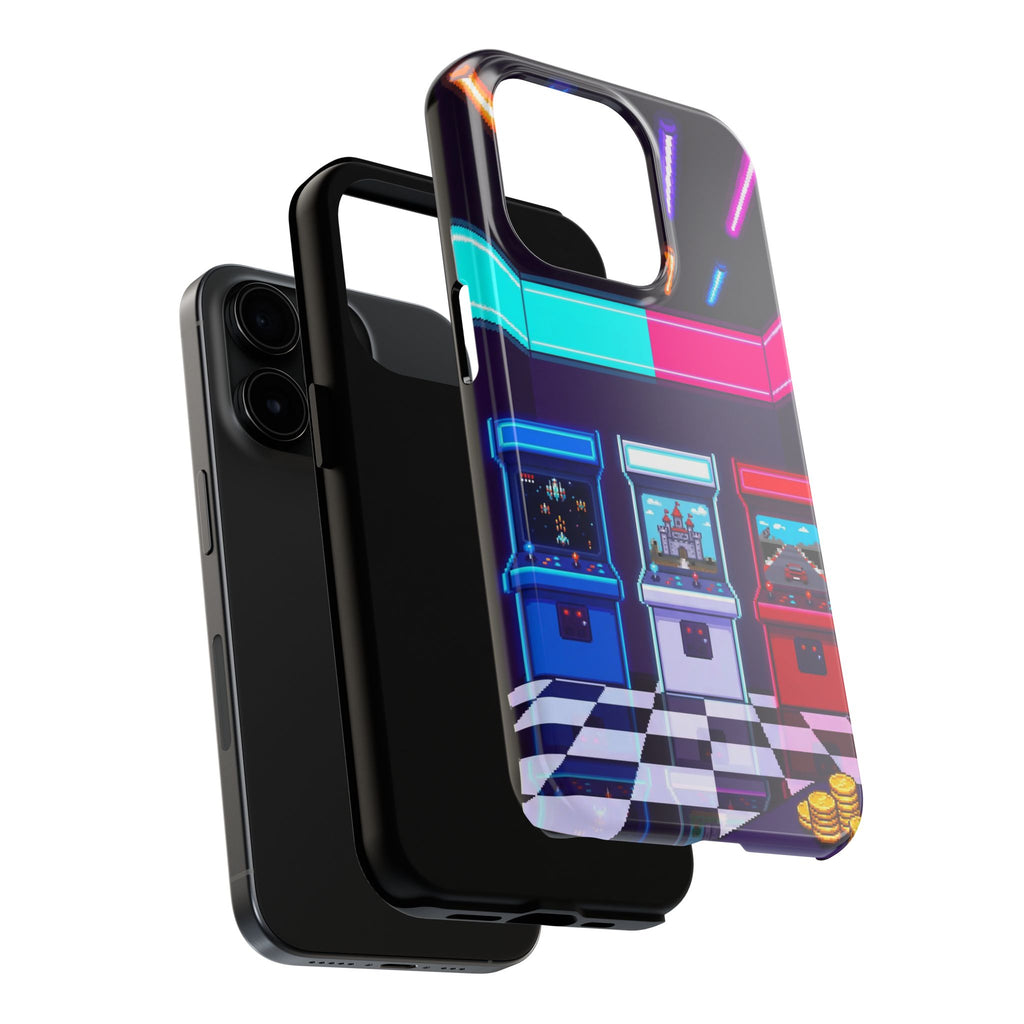 Retro Pixel Arcade Nights — Tough Phone Case