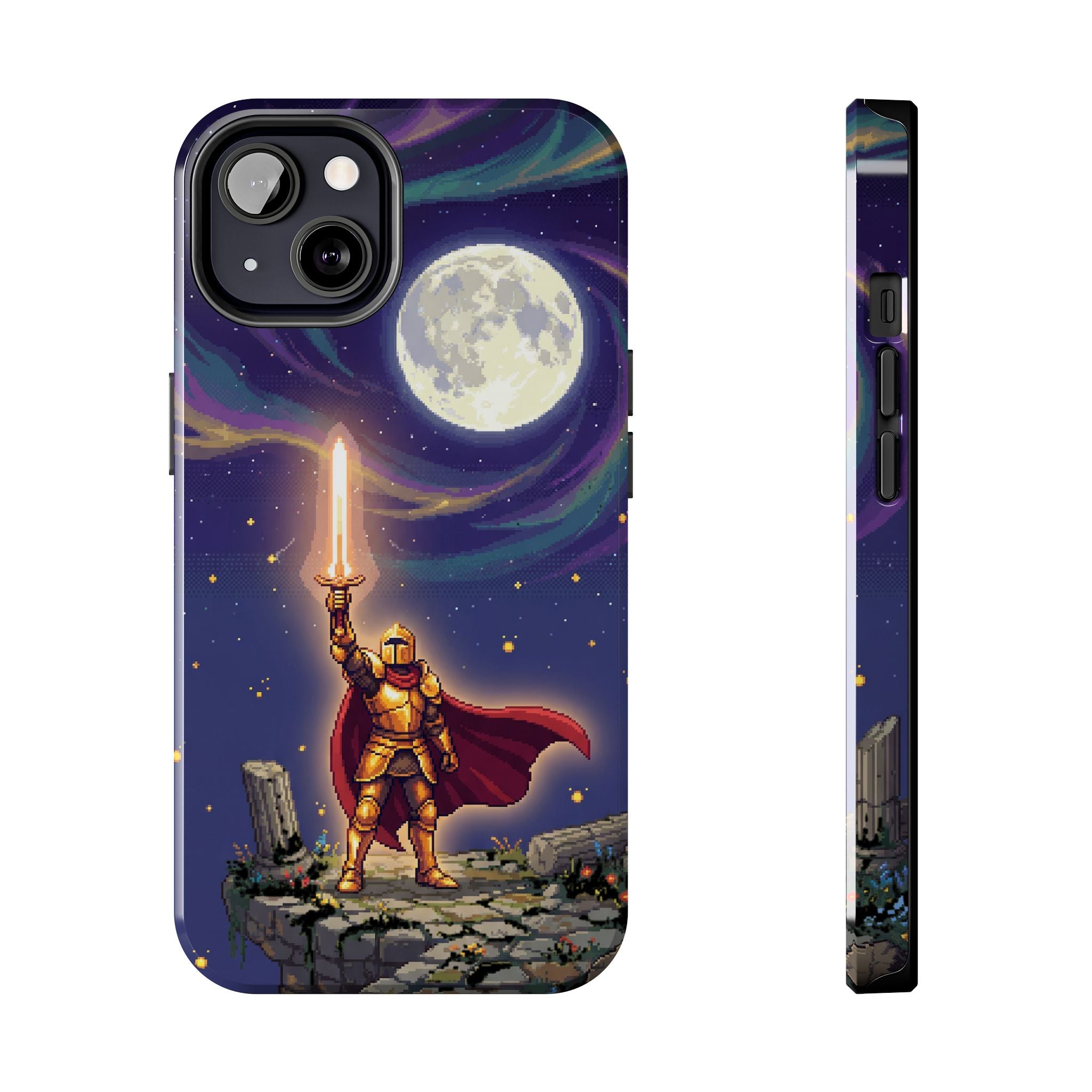 Retro Pixel Quest Knight — Tough Phone Case