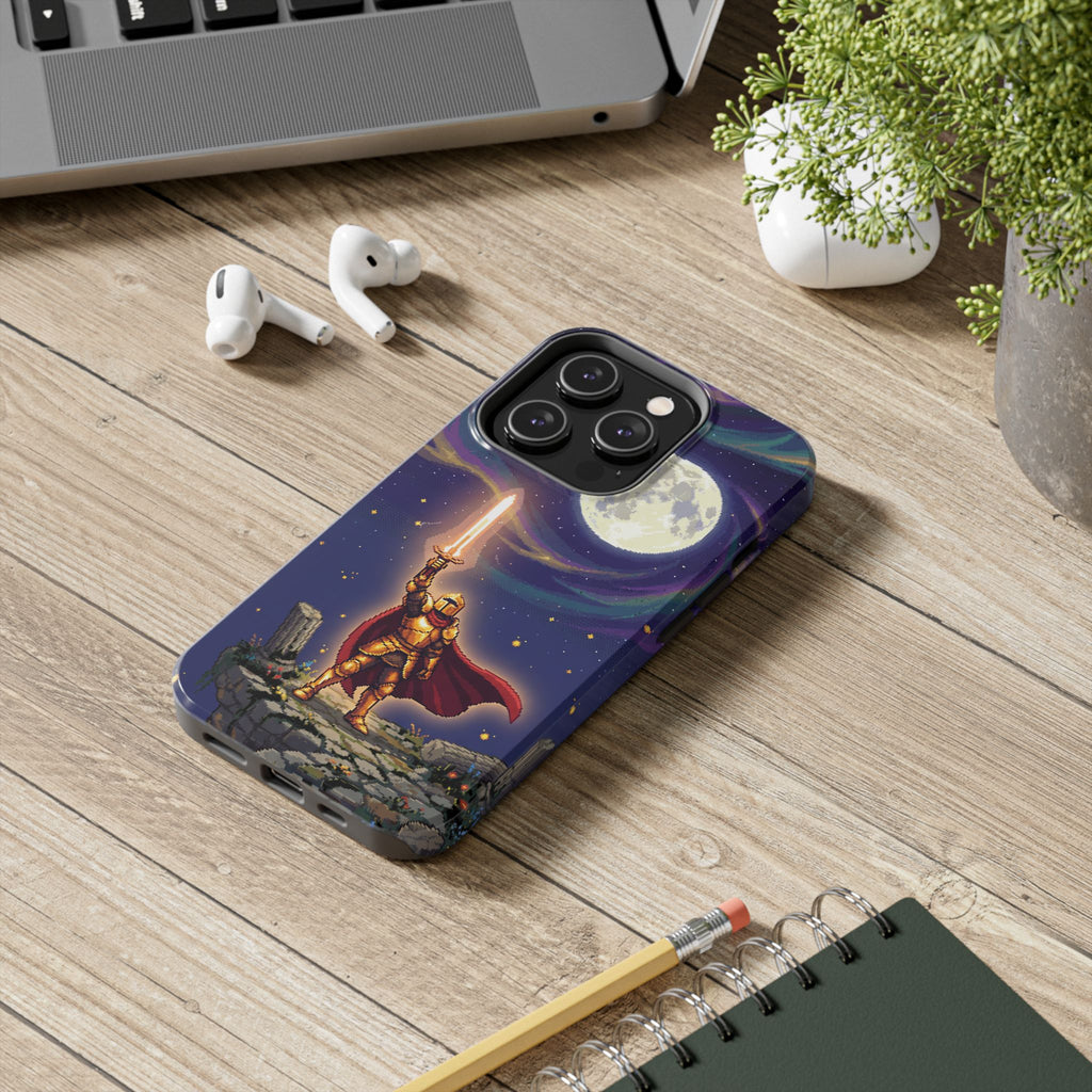 Retro Pixel Quest Knight — Tough Phone Case