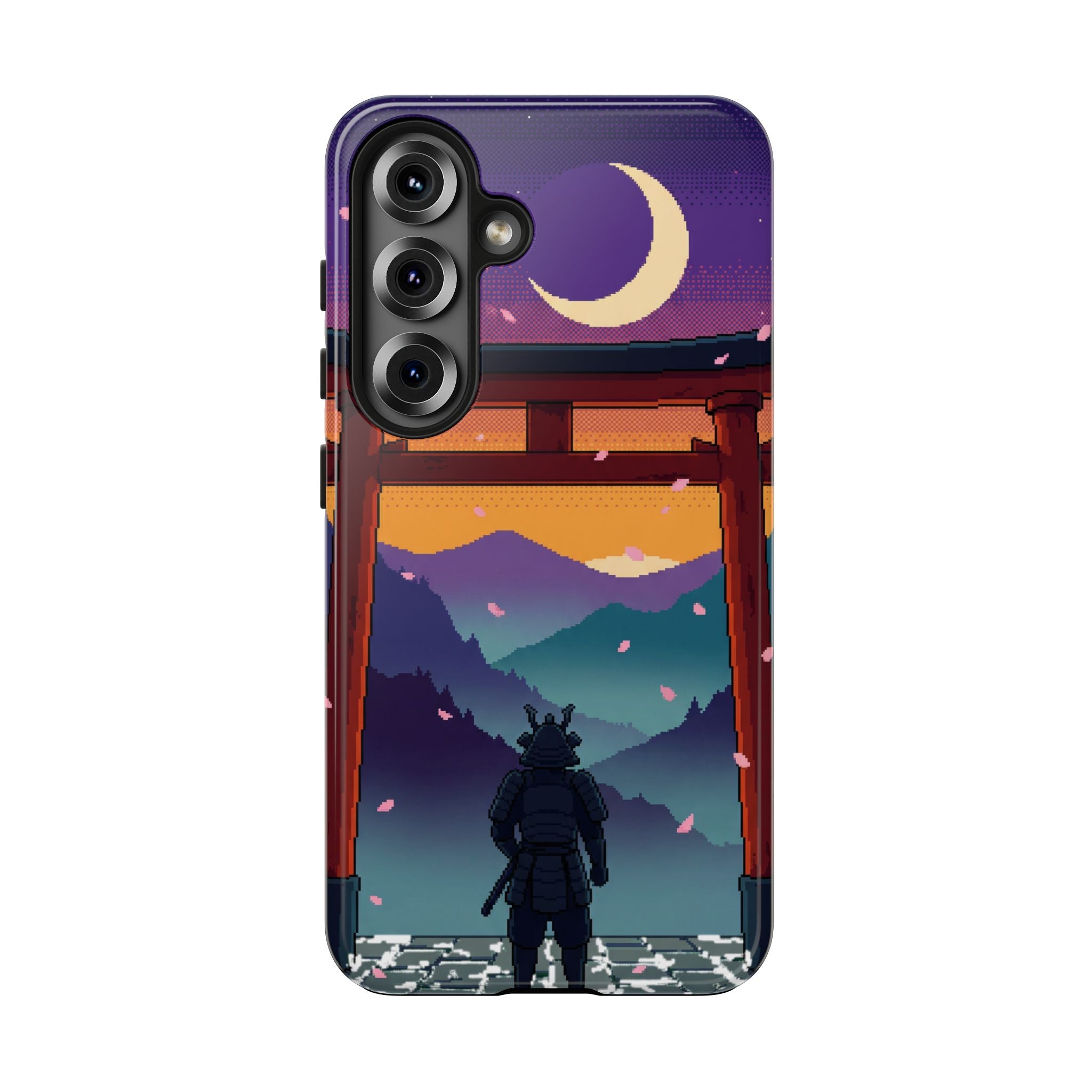 Retro Pixel Lone Samurai — Tough Phone Case