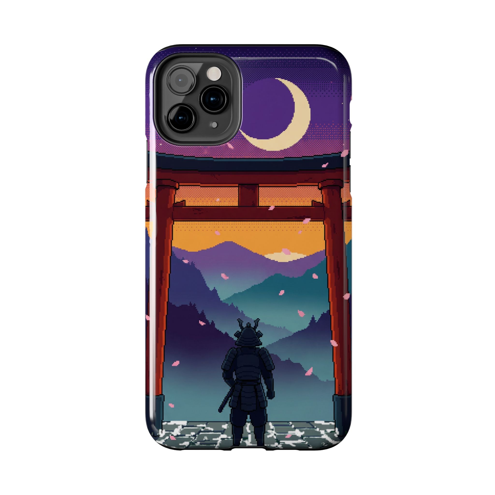 Retro Pixel Lone Samurai — Tough Phone Case