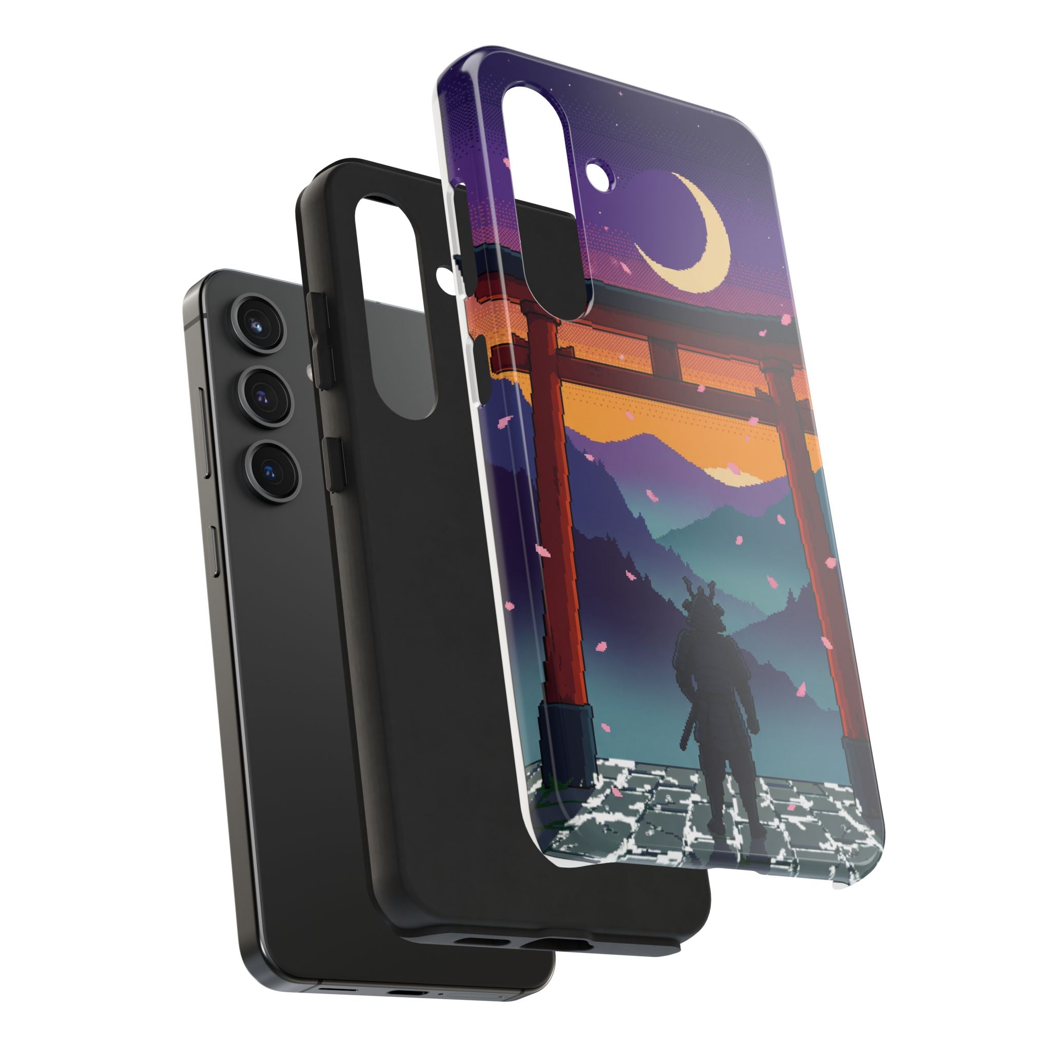 Retro Pixel Lone Samurai — Tough Phone Case