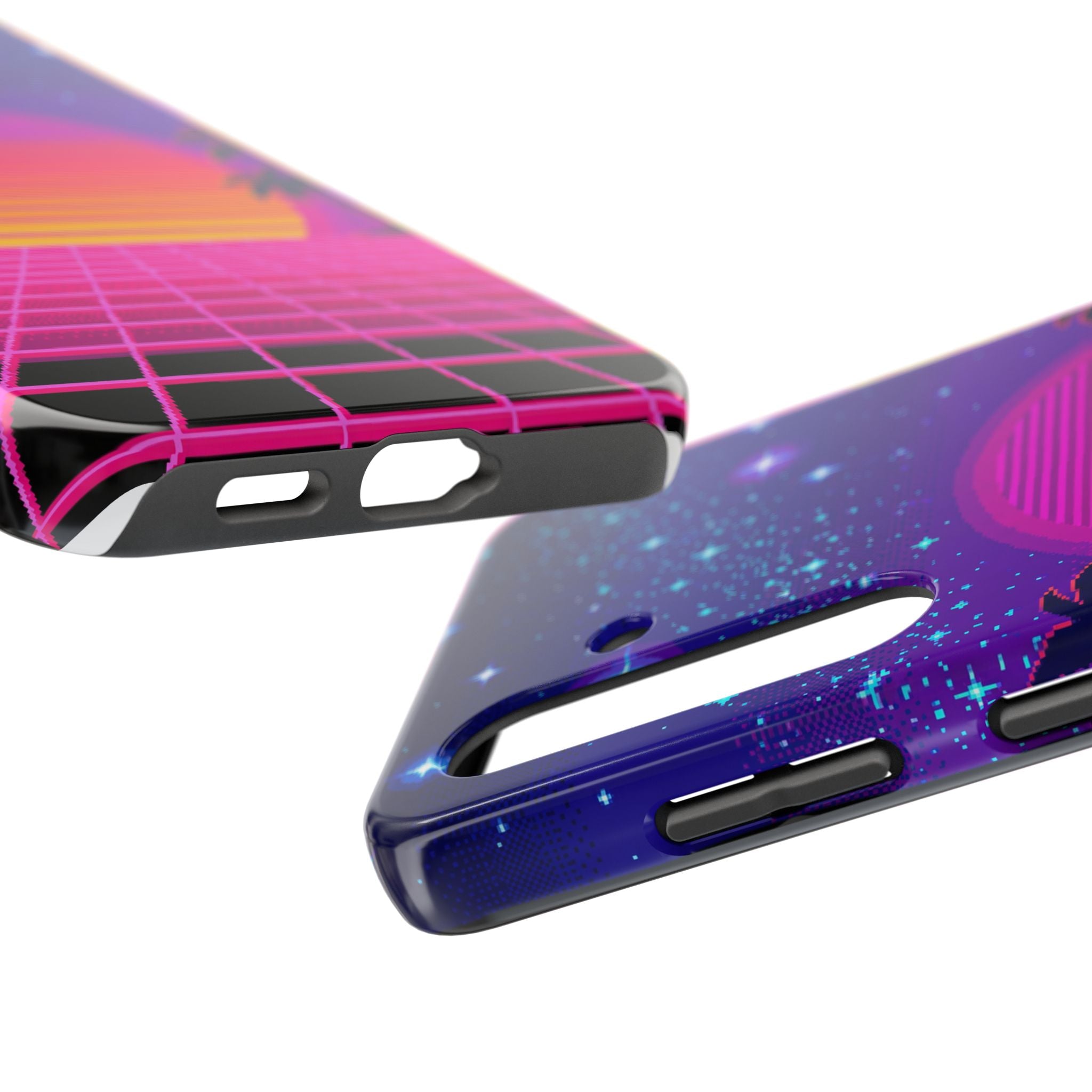 Retro Pixel 8-Bit Sunset — Tough Phone Case