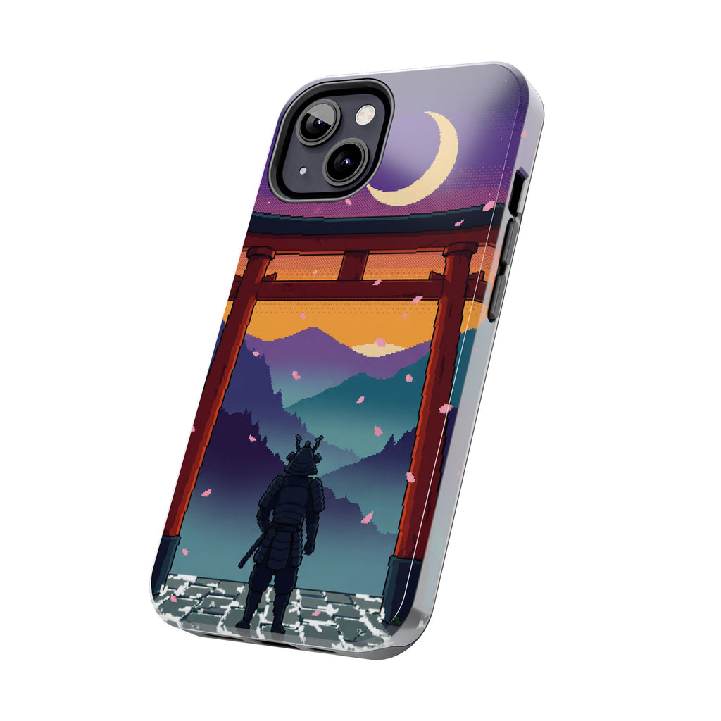 Retro Pixel Lone Samurai — Tough Phone Case