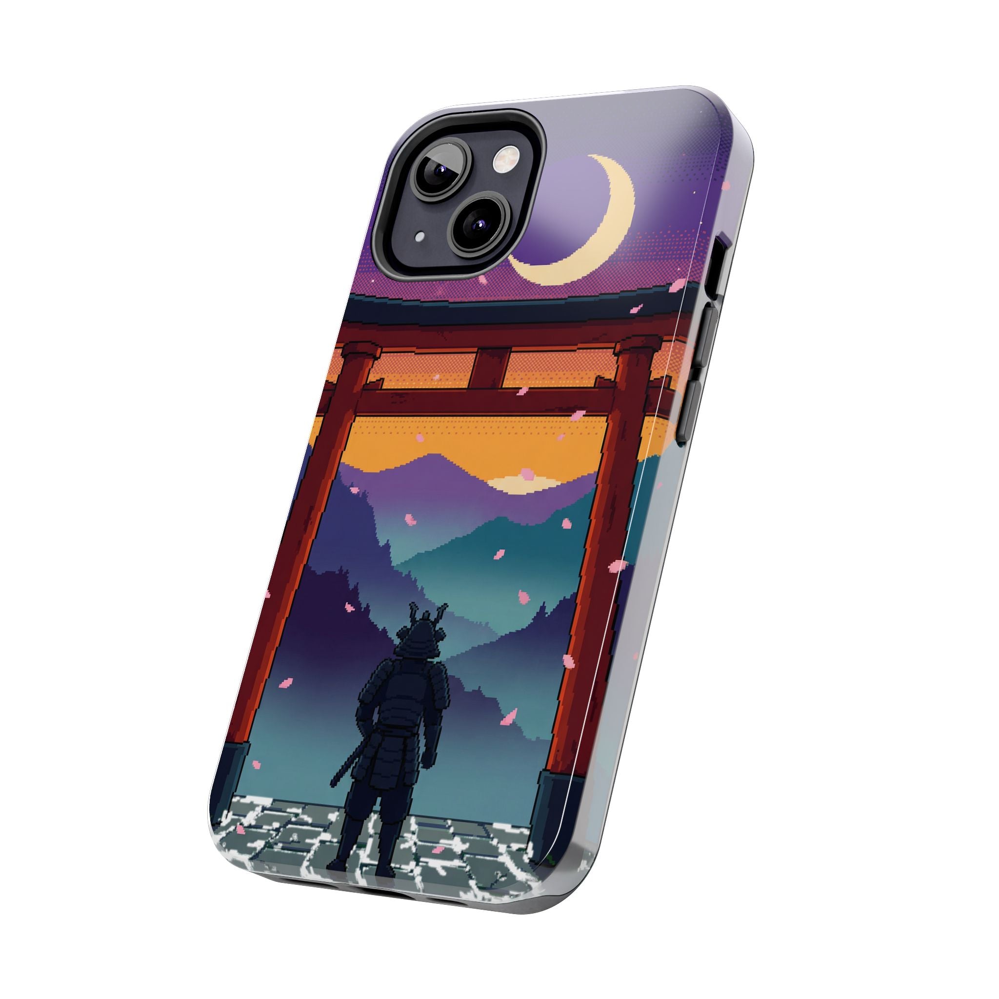 Retro Pixel Lone Samurai — Tough Phone Case