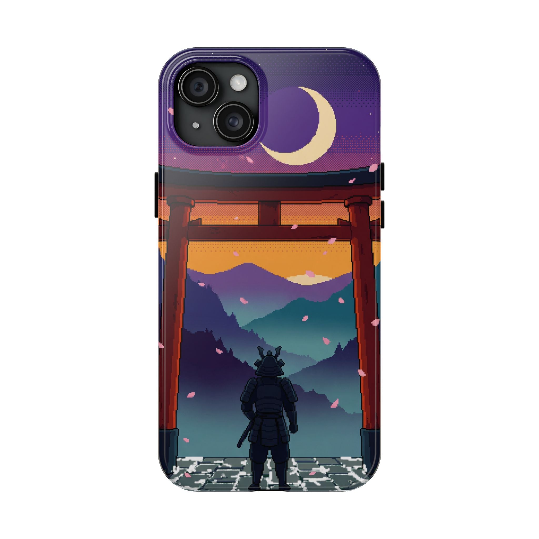 Retro Pixel Lone Samurai — Tough Phone Case