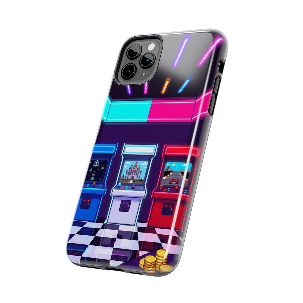 Retro Pixel Arcade Nights — Tough Phone Case