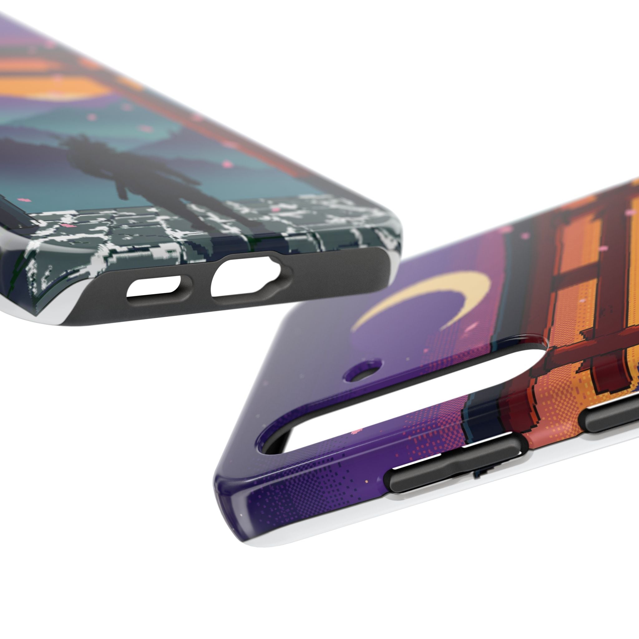 Retro Pixel Lone Samurai — Tough Phone Case