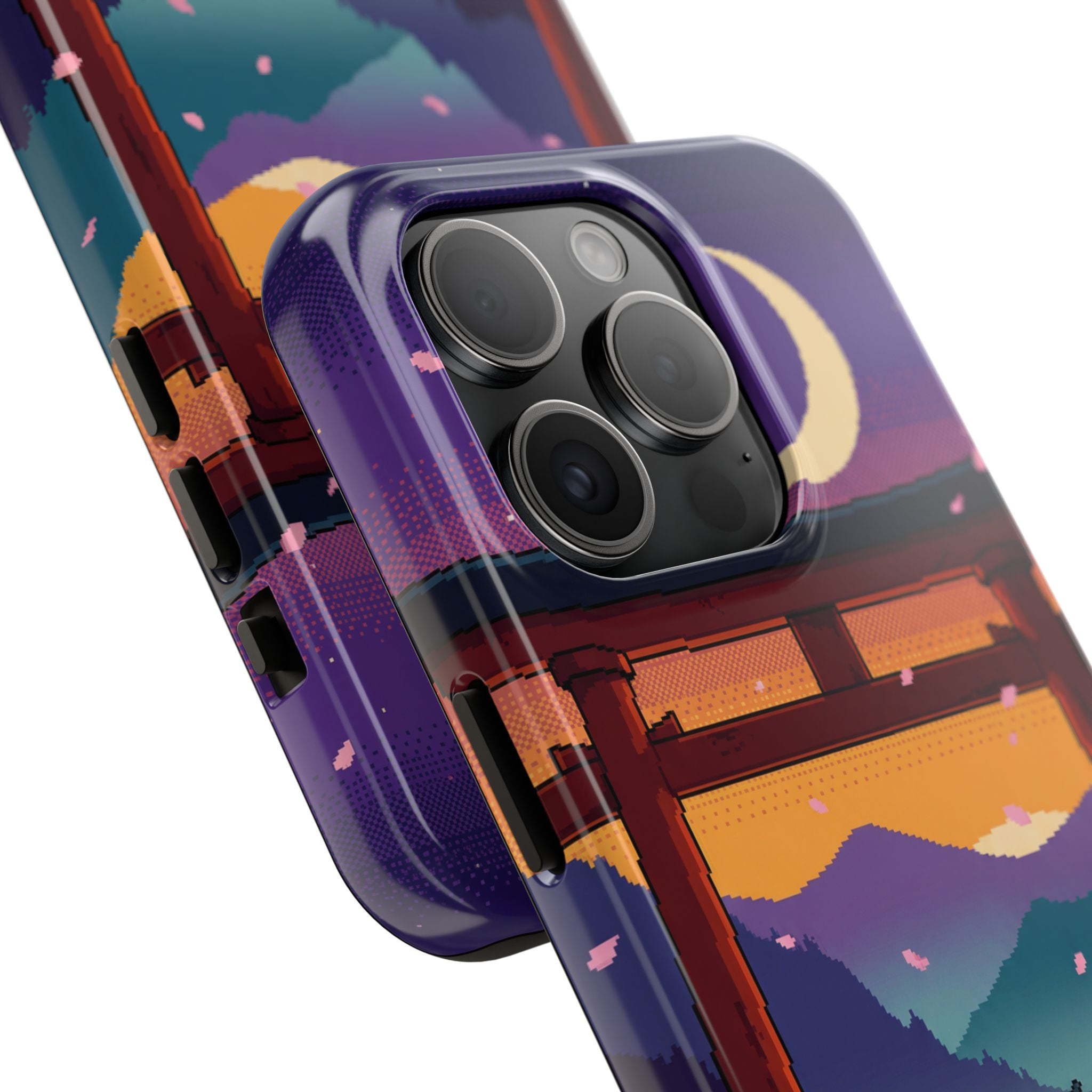 Retro Pixel Lone Samurai — Tough Phone Case