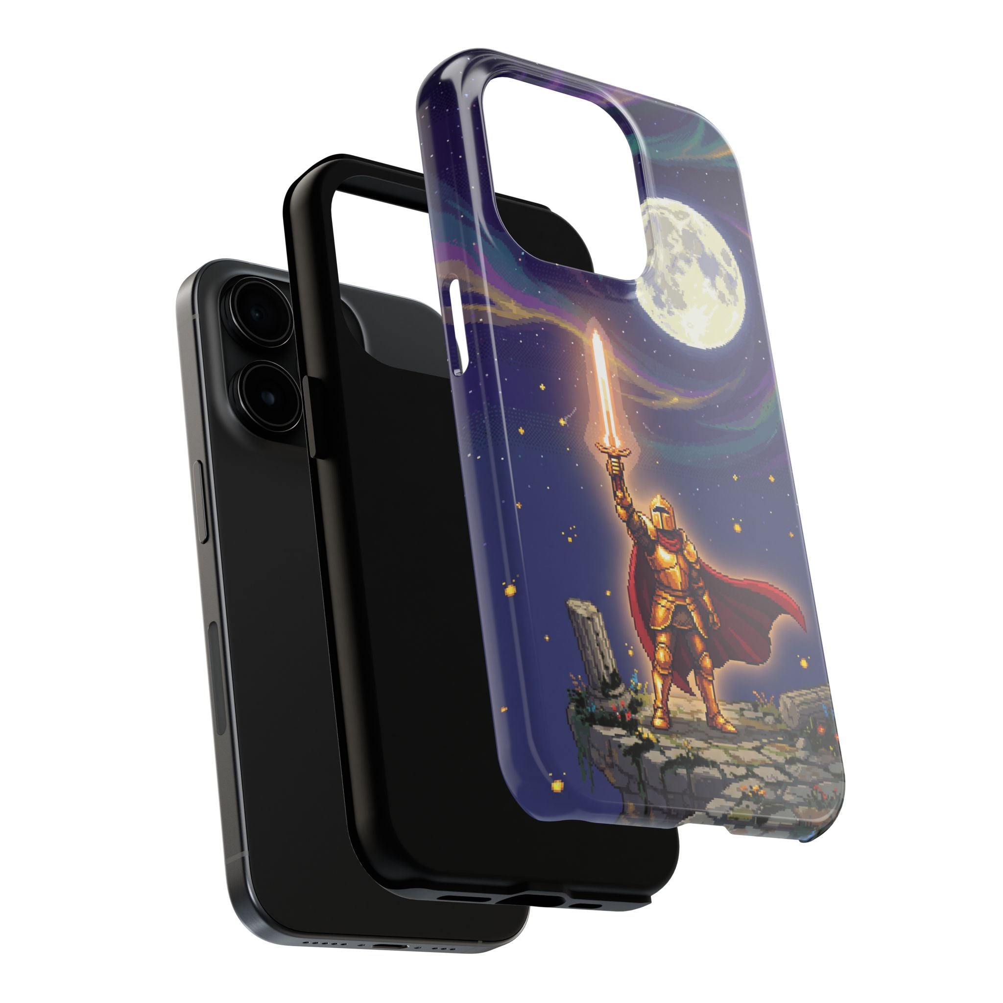 Retro Pixel Quest Knight — Tough Phone Case
