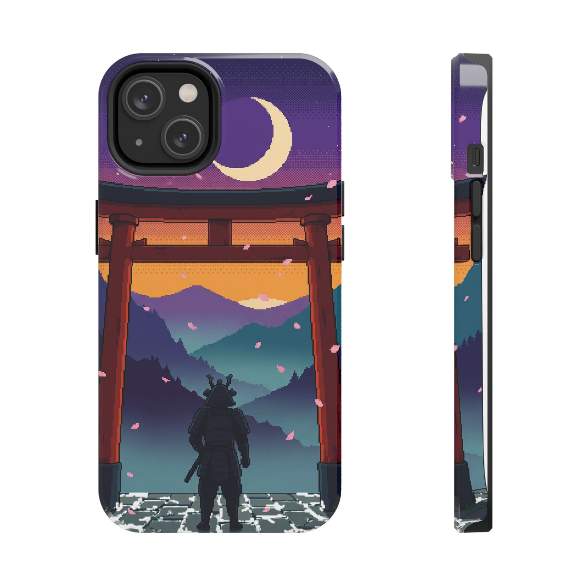 Retro Pixel Lone Samurai — Tough Phone Case
