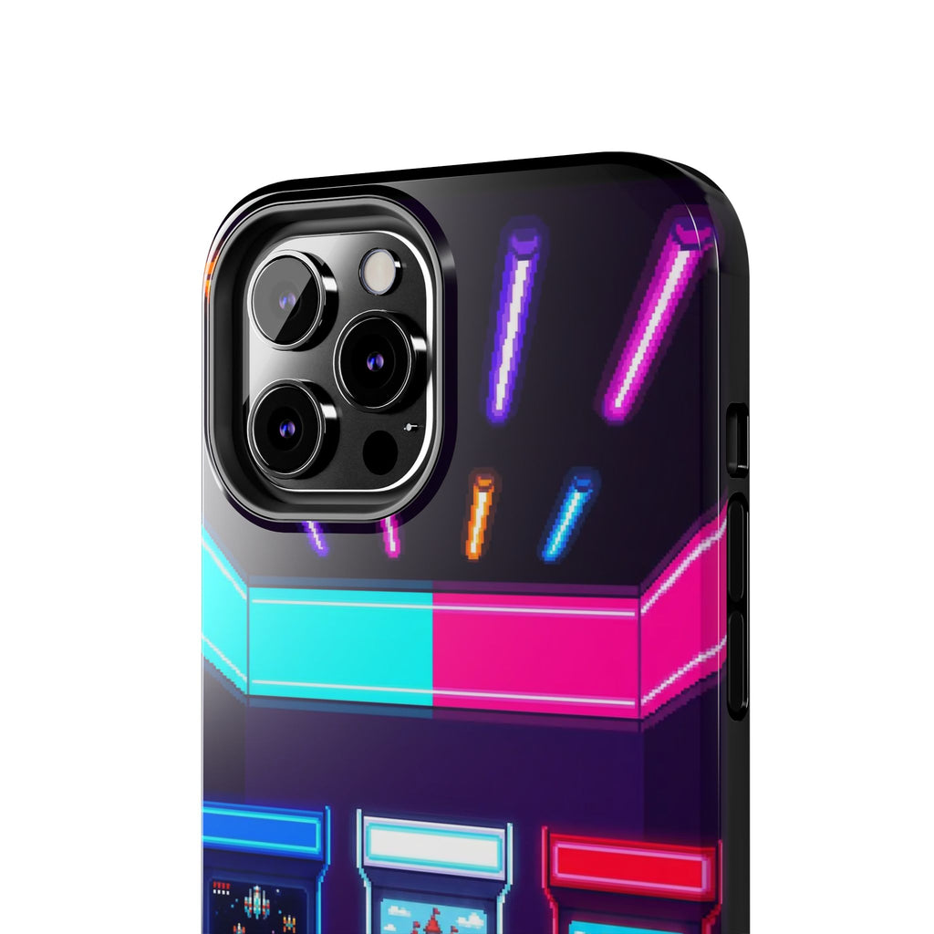 Retro Pixel Arcade Nights — Tough Phone Case