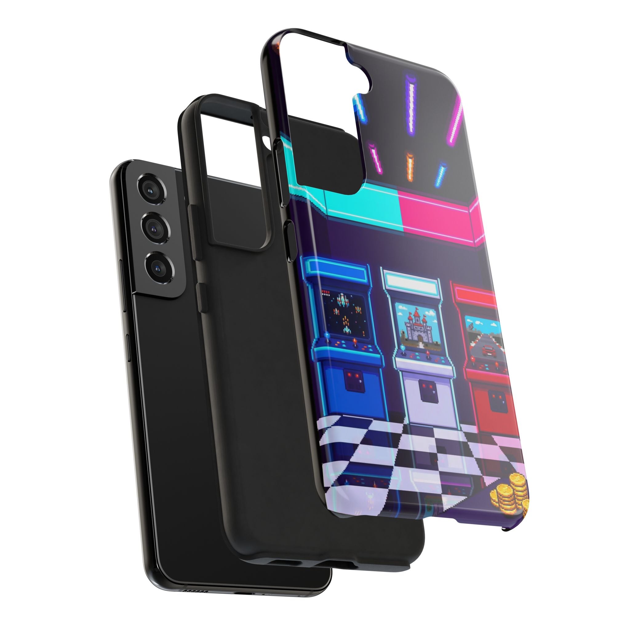 Retro Pixel Arcade Nights — Tough Phone Case