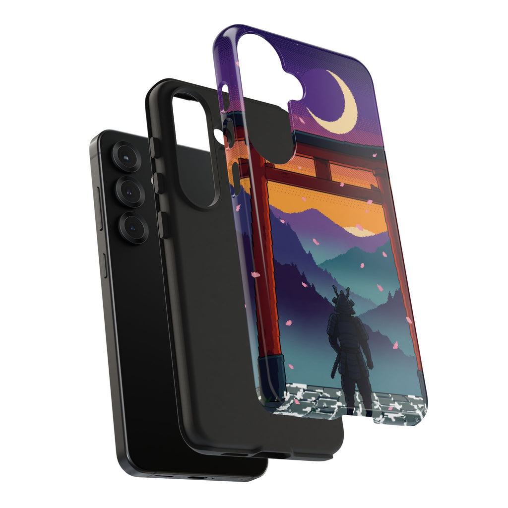 Retro Pixel Lone Samurai — Tough Phone Case