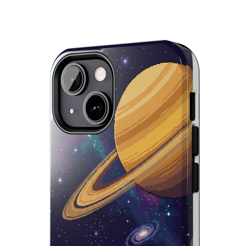 Retro Pixel Astronaut on an Alien World — Tough Phone Case