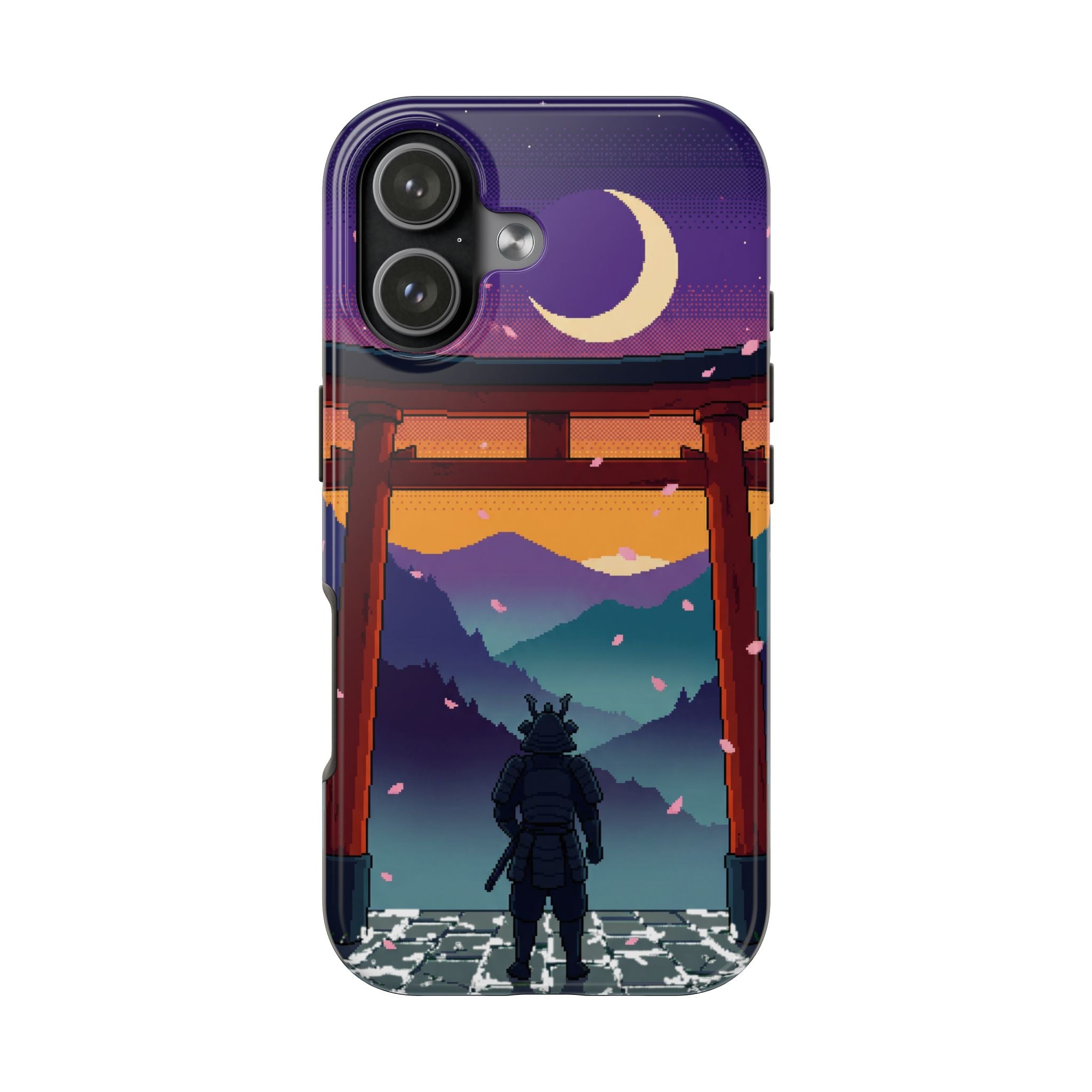 Retro Pixel Lone Samurai — Tough Phone Case