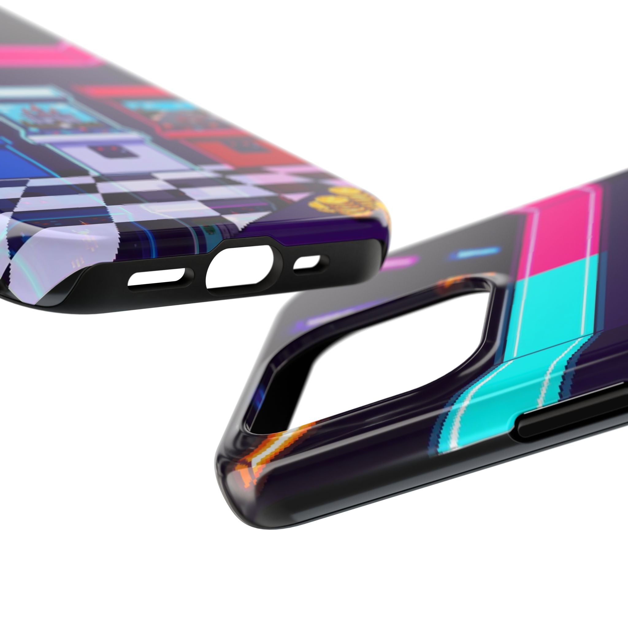 Retro Pixel Arcade Nights — Tough Phone Case