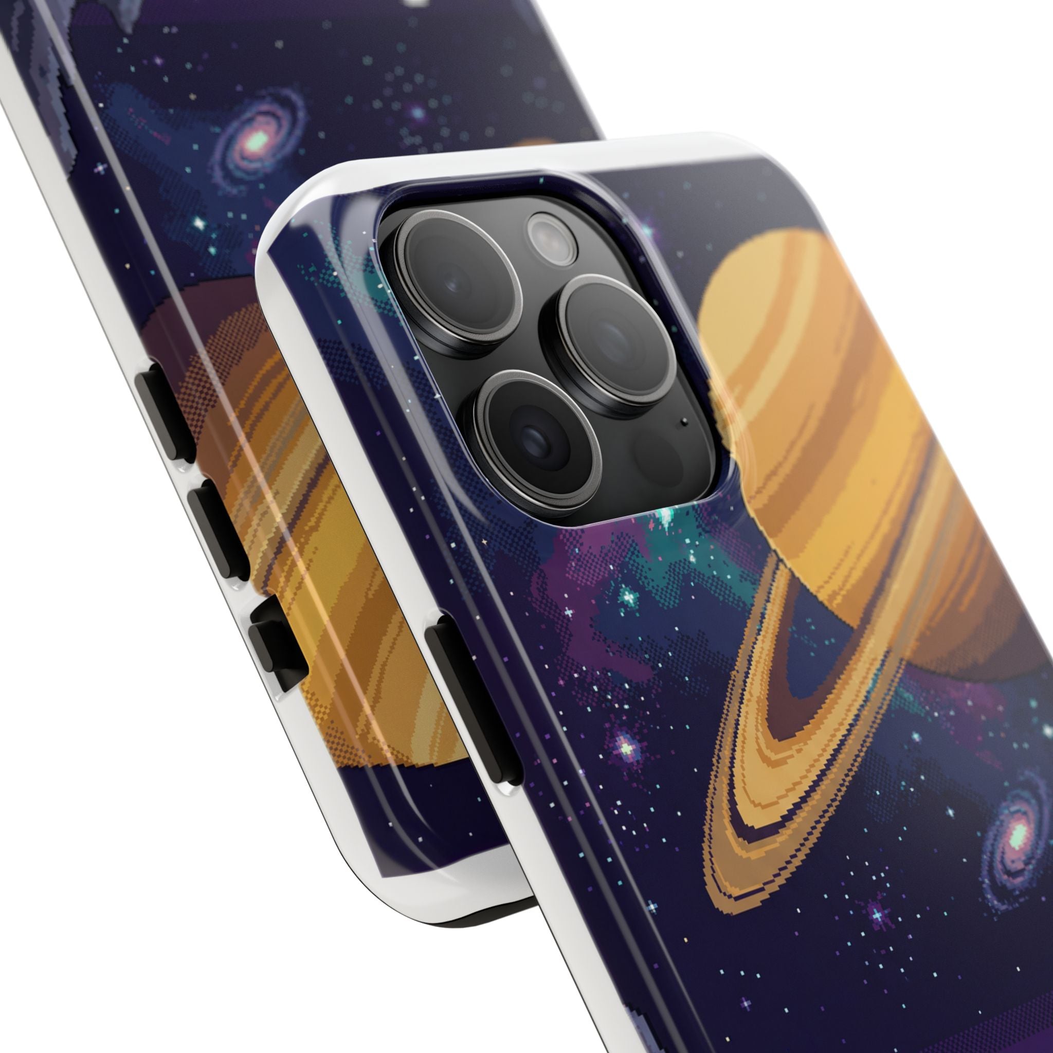 Retro Pixel Astronaut on an Alien World — Tough Phone Case