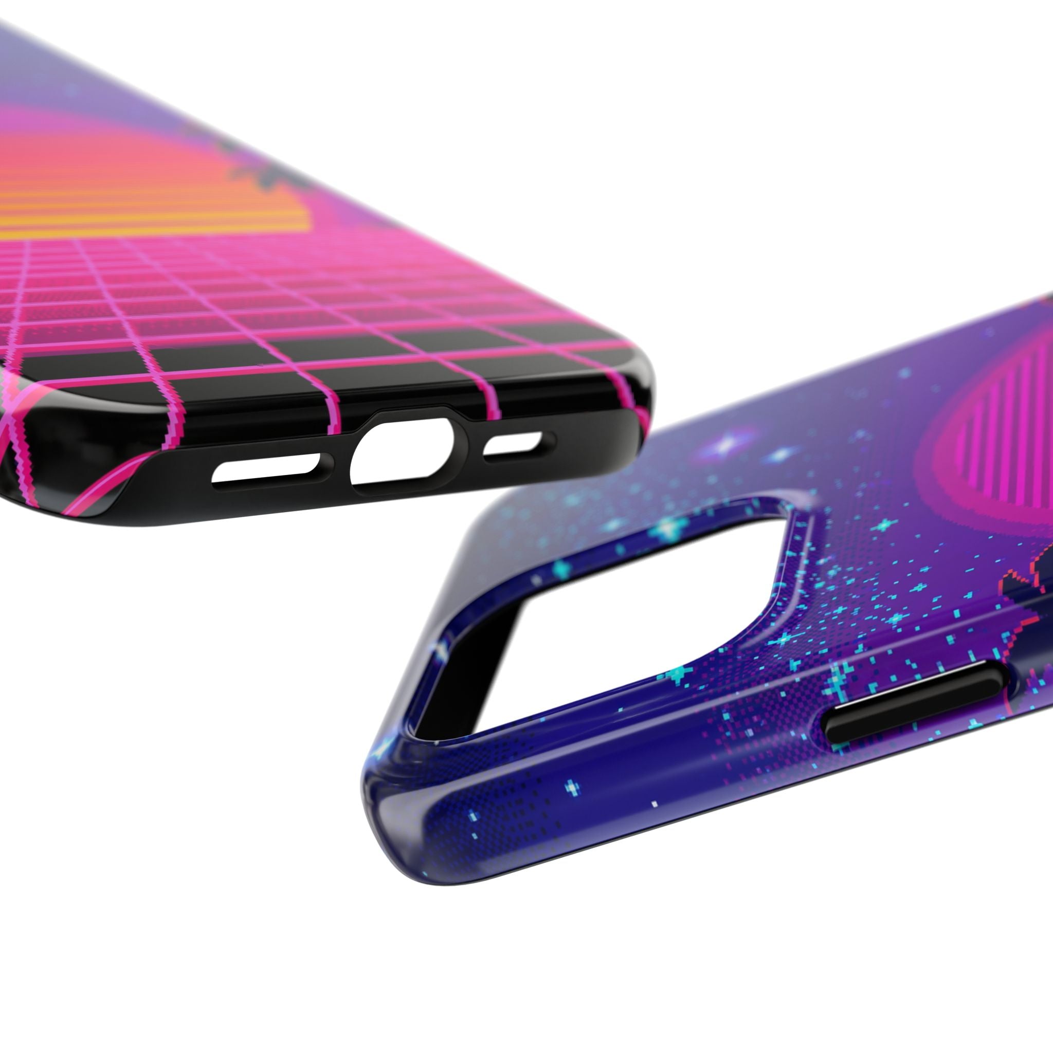 Retro Pixel 8-Bit Sunset — Tough Phone Case