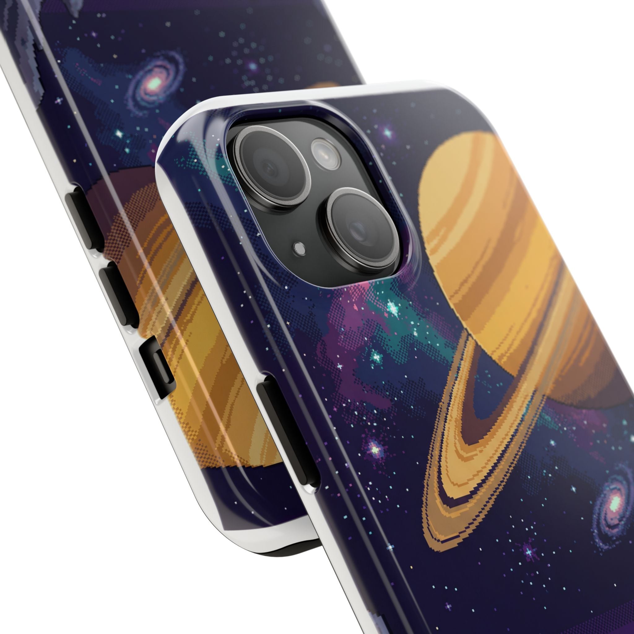 Retro Pixel Astronaut on an Alien World — Tough Phone Case