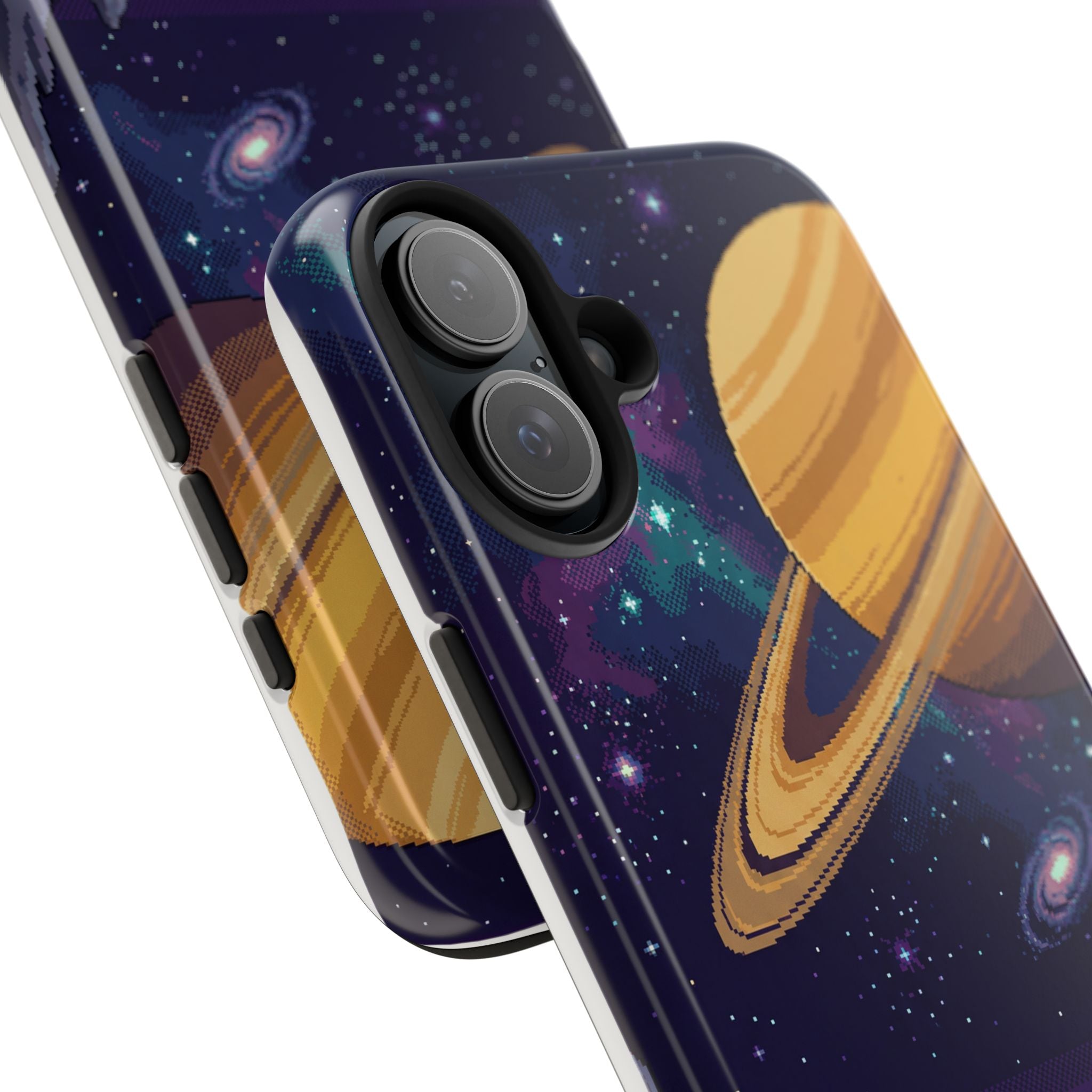 Retro Pixel Astronaut on an Alien World — Tough Phone Case