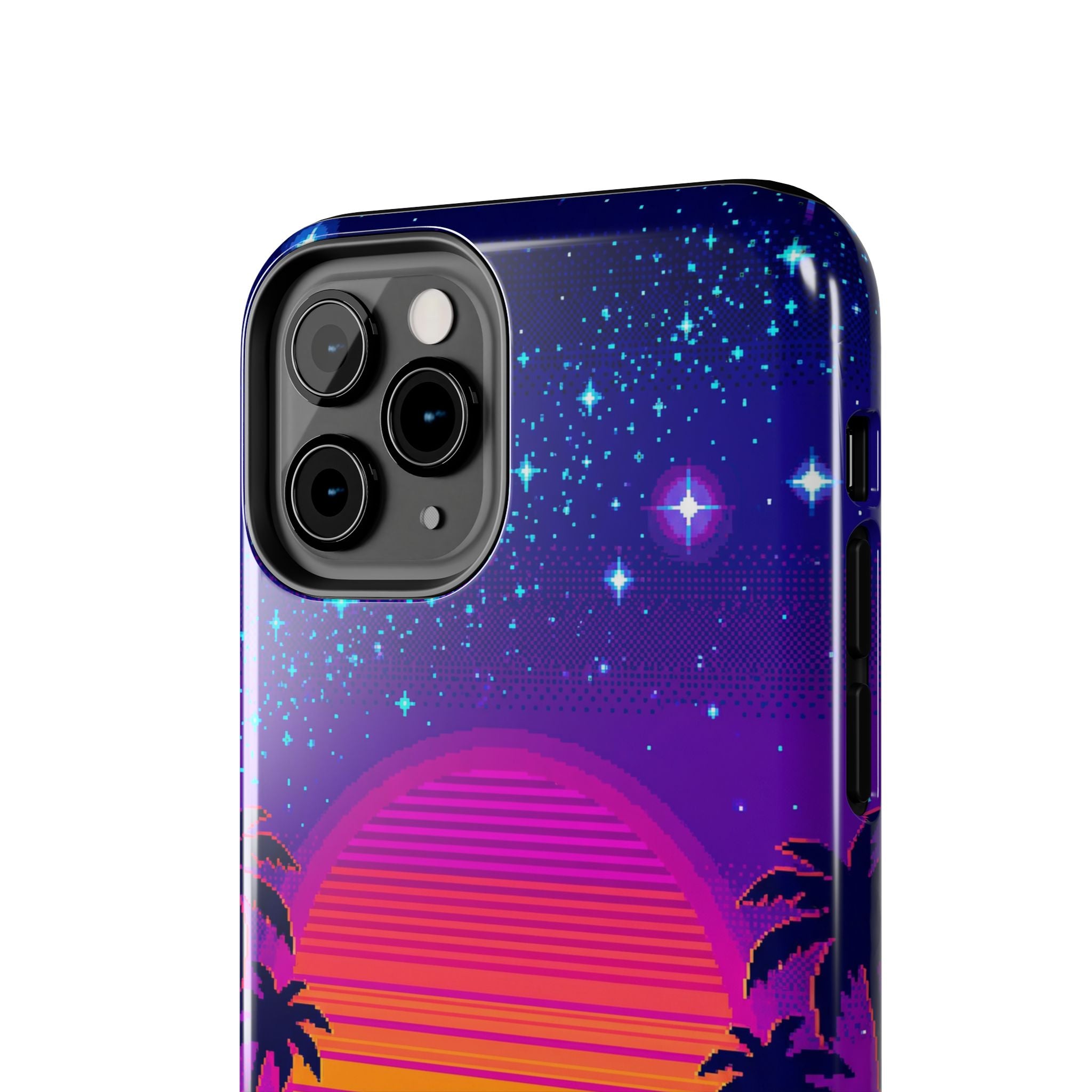 Retro Pixel 8-Bit Sunset — Tough Phone Case
