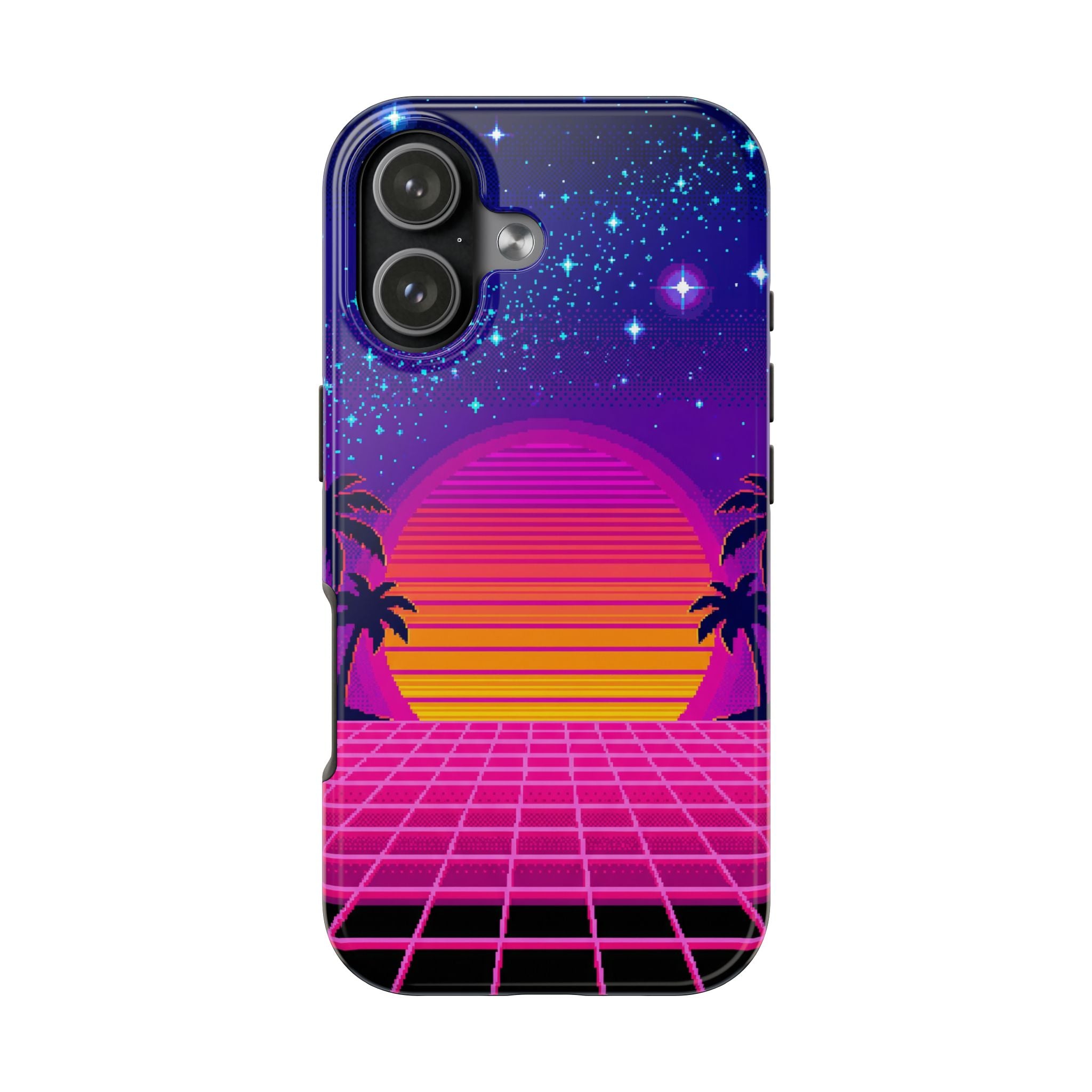 Retro Pixel 8-Bit Sunset — Tough Phone Case