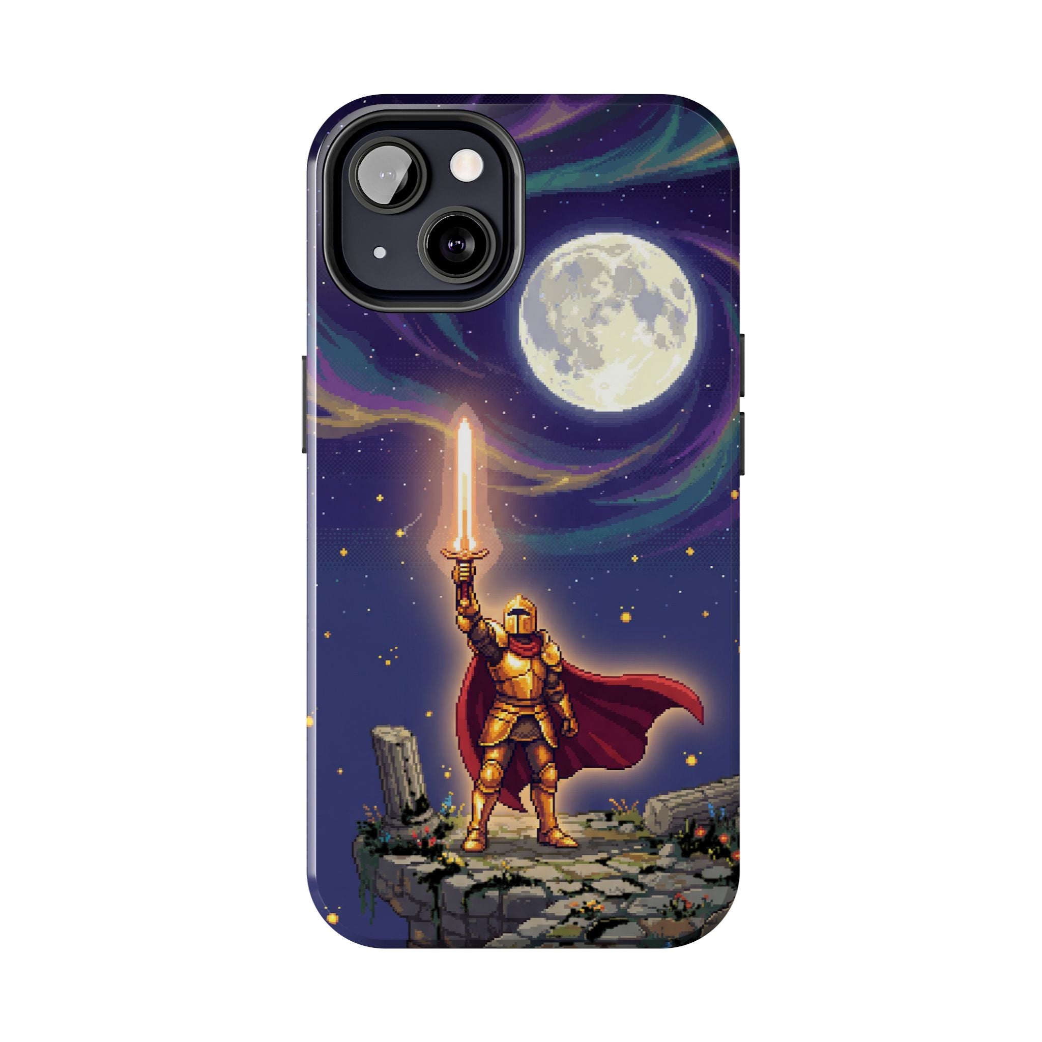 Retro Pixel Quest Knight — Tough Phone Case