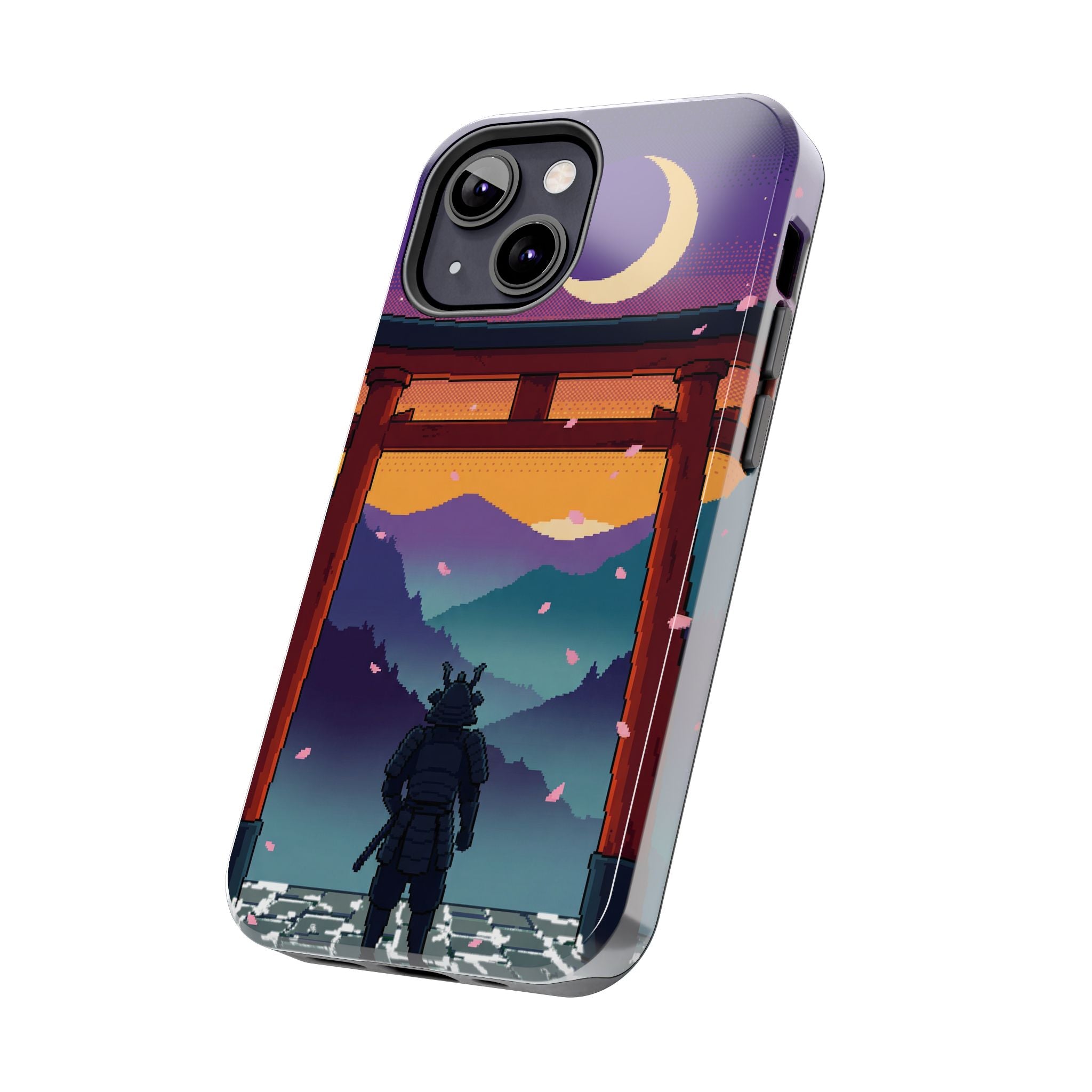 Retro Pixel Lone Samurai — Tough Phone Case