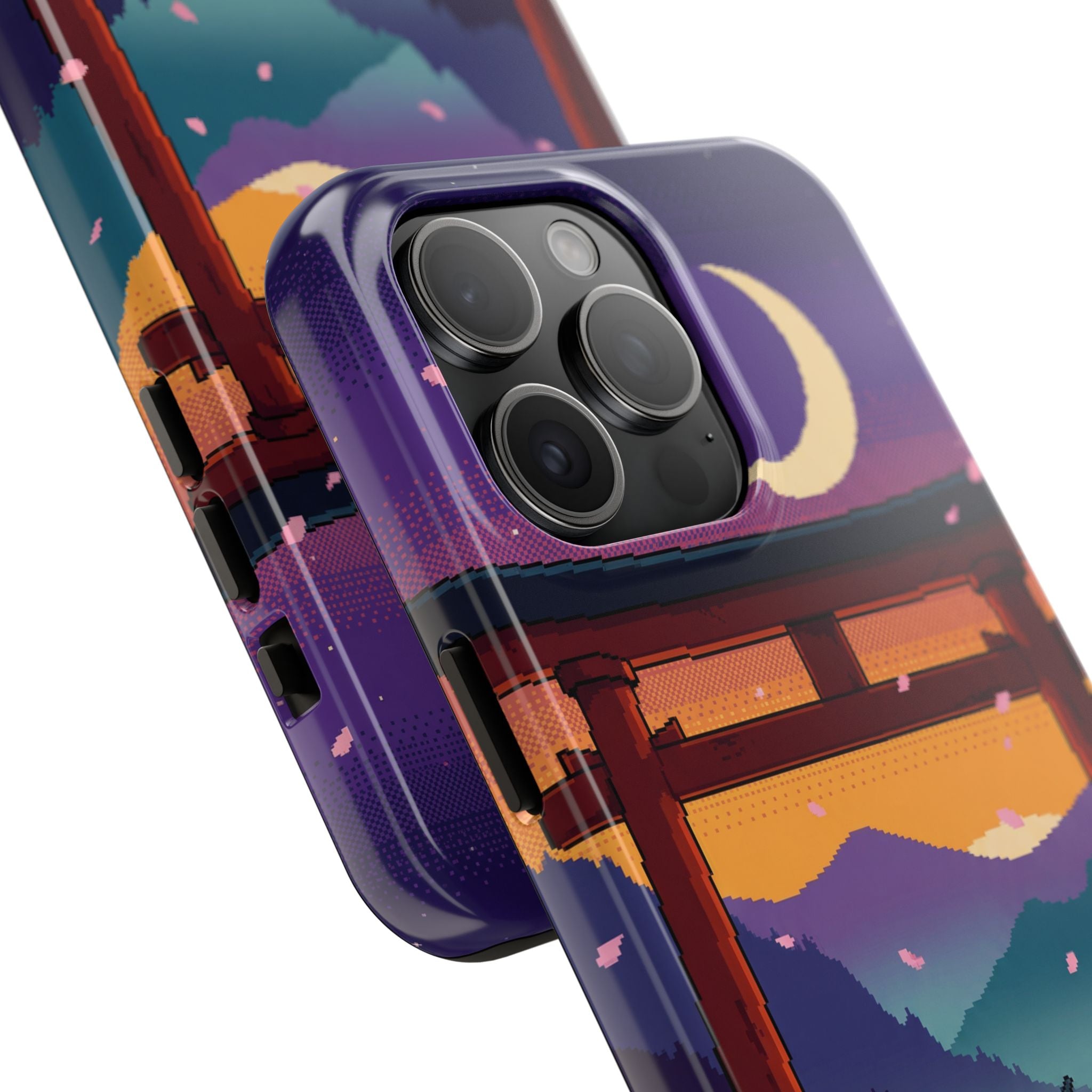 Retro Pixel Lone Samurai — Tough Phone Case