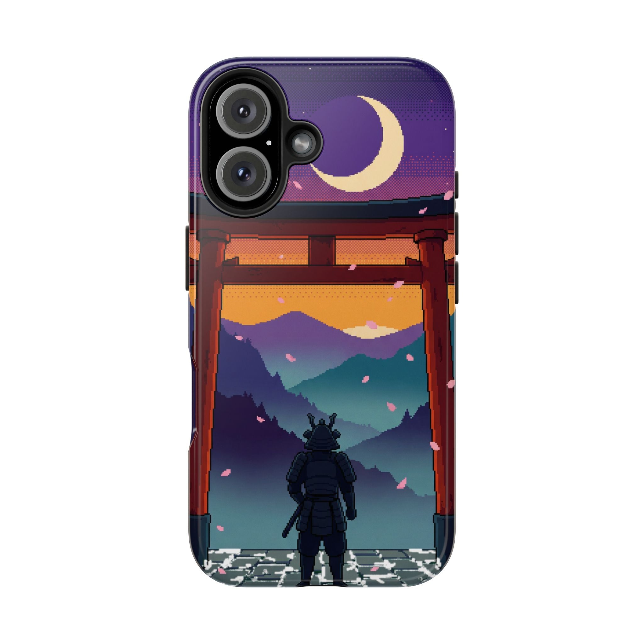 Retro Pixel Lone Samurai — Tough Phone Case