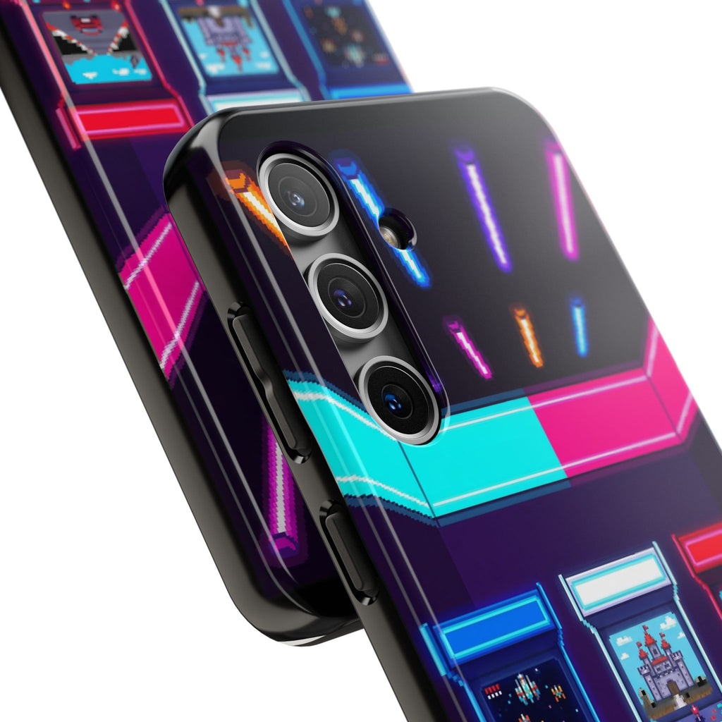 Retro Pixel Arcade Nights — Tough Phone Case