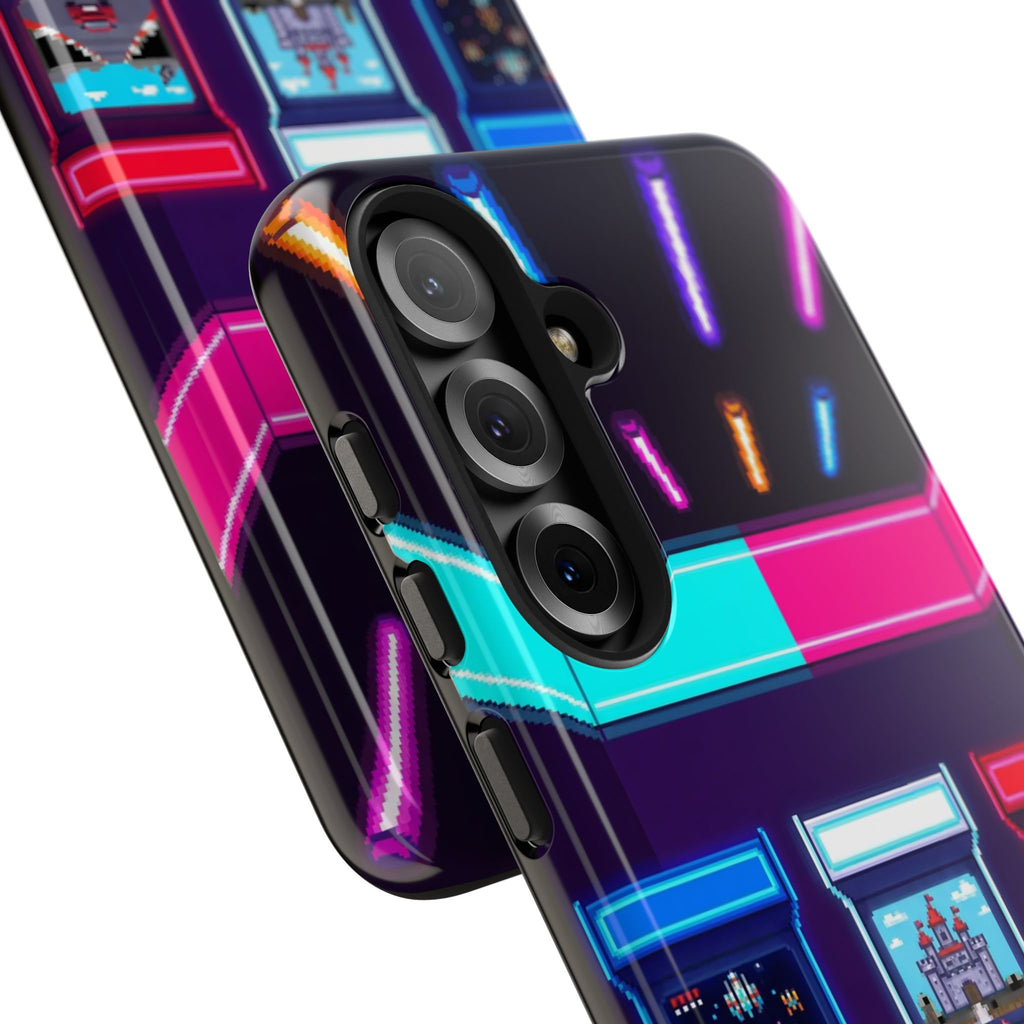 Retro Pixel Arcade Nights — Tough Phone Case