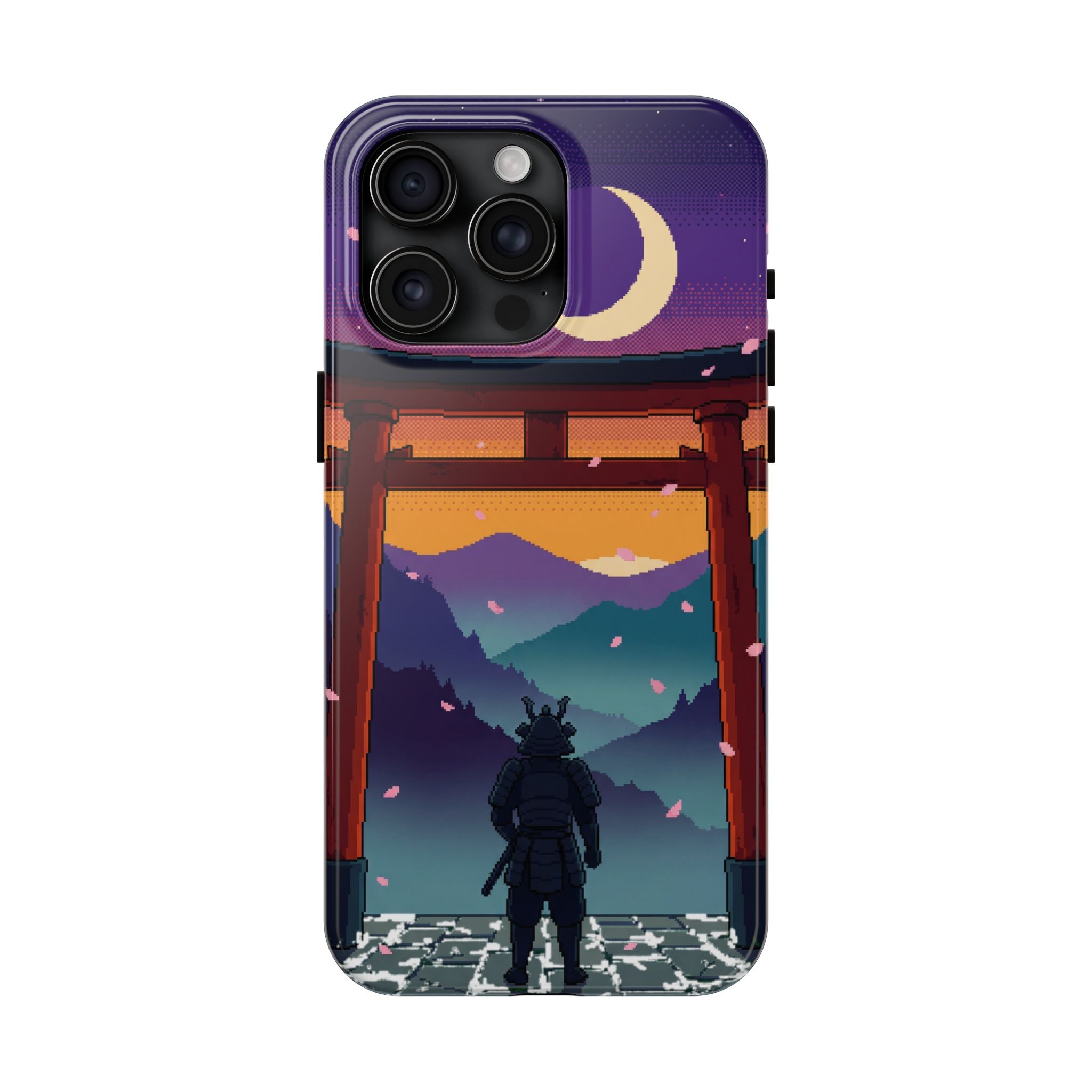 Retro Pixel Lone Samurai — Tough Phone Case
