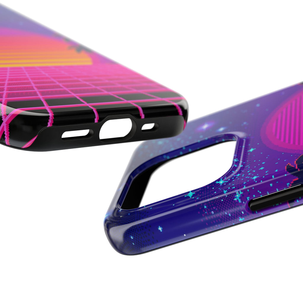 Retro Pixel 8-Bit Sunset — Tough Phone Case