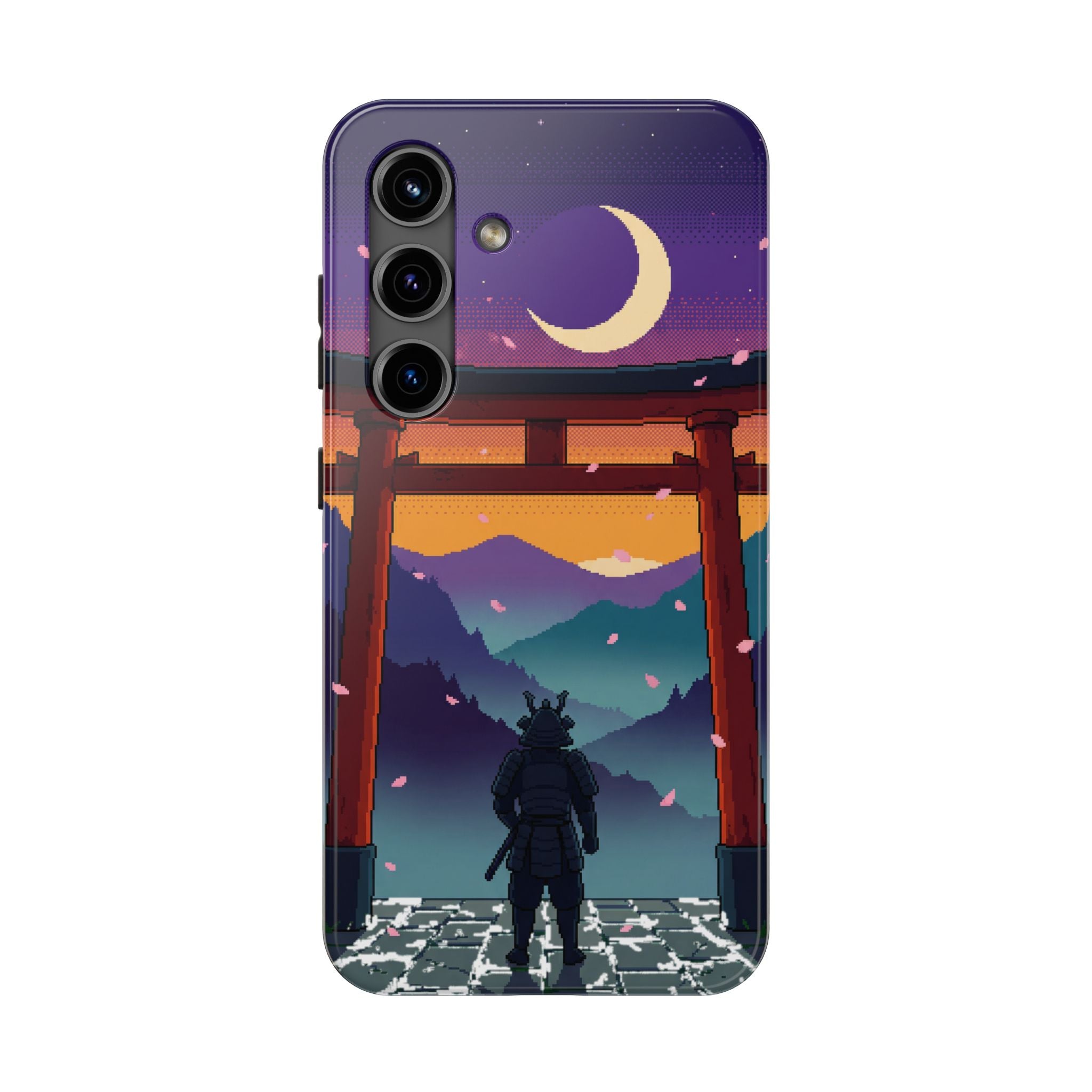 Retro Pixel Lone Samurai — Tough Phone Case