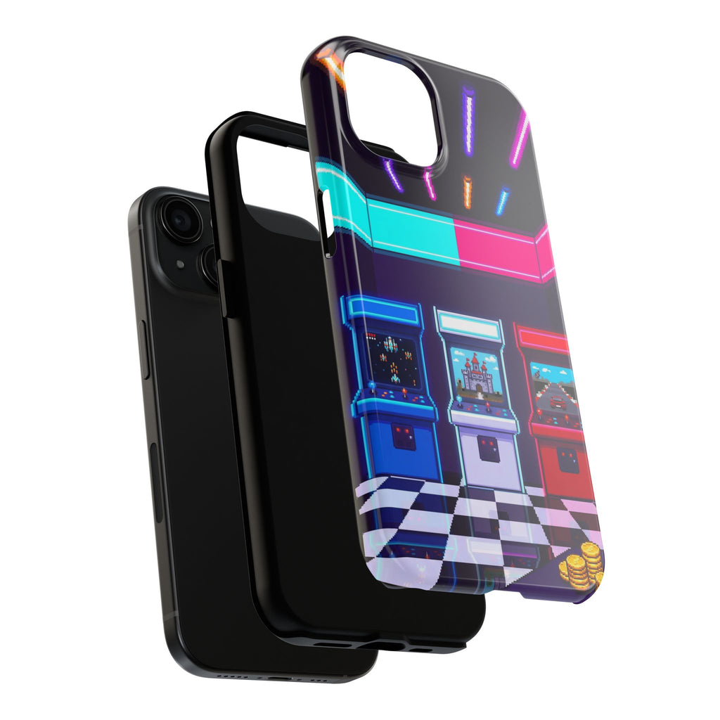 Retro Pixel Arcade Nights — Tough Phone Case