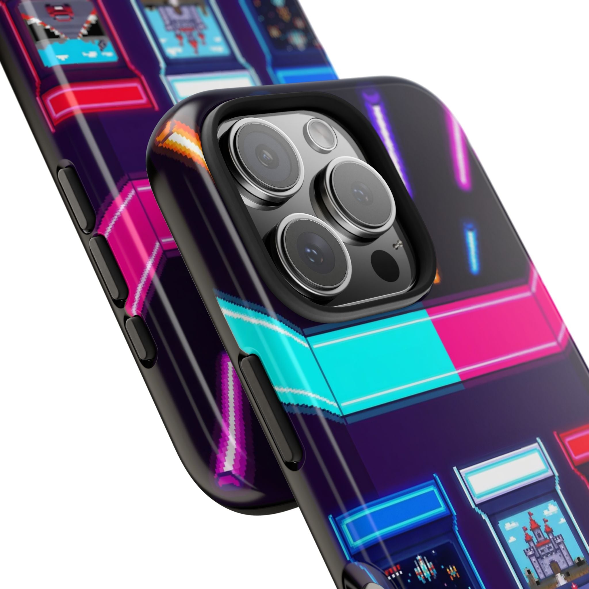 Retro Pixel Arcade Nights — Tough Phone Case