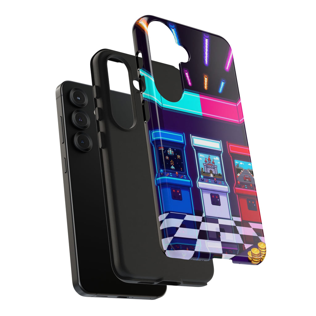 Retro Pixel Arcade Nights — Tough Phone Case