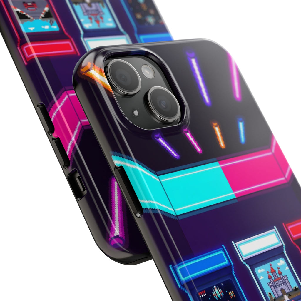 Retro Pixel Arcade Nights — Tough Phone Case