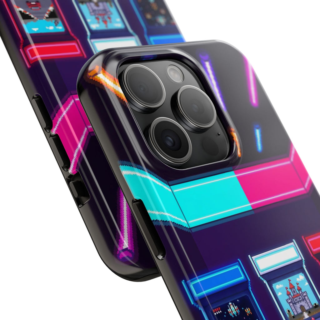 Retro Pixel Arcade Nights — Tough Phone Case